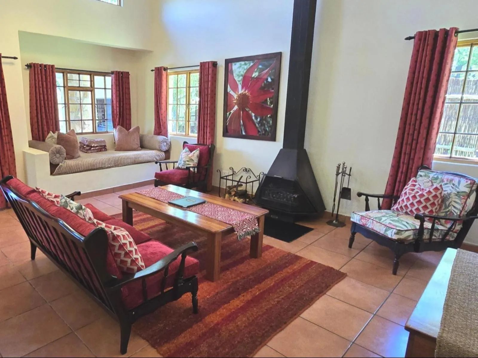 Living room in Lake Naverone Holiday Cottages