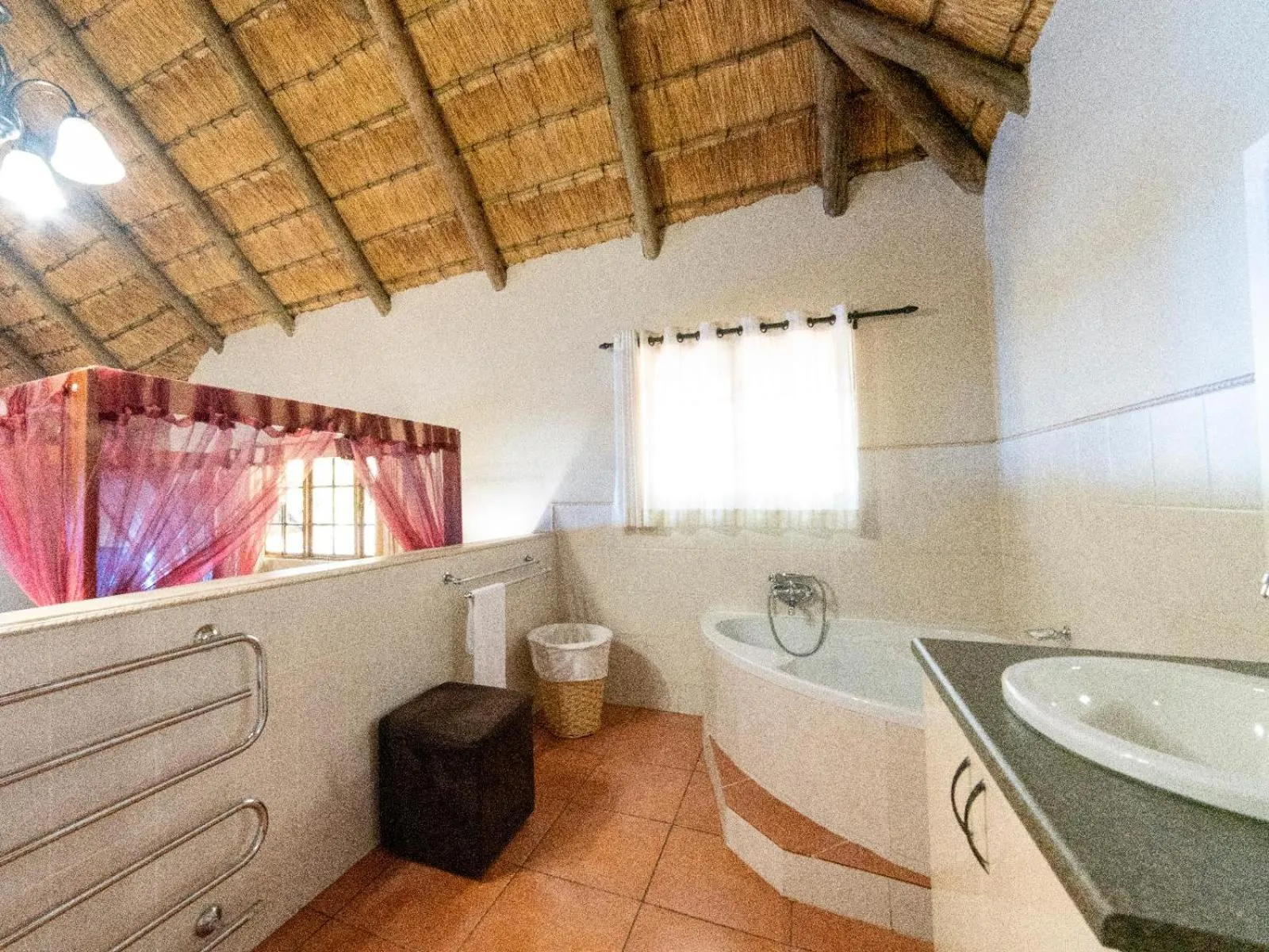 Bathroom in Lake Naverone Holiday Cottages