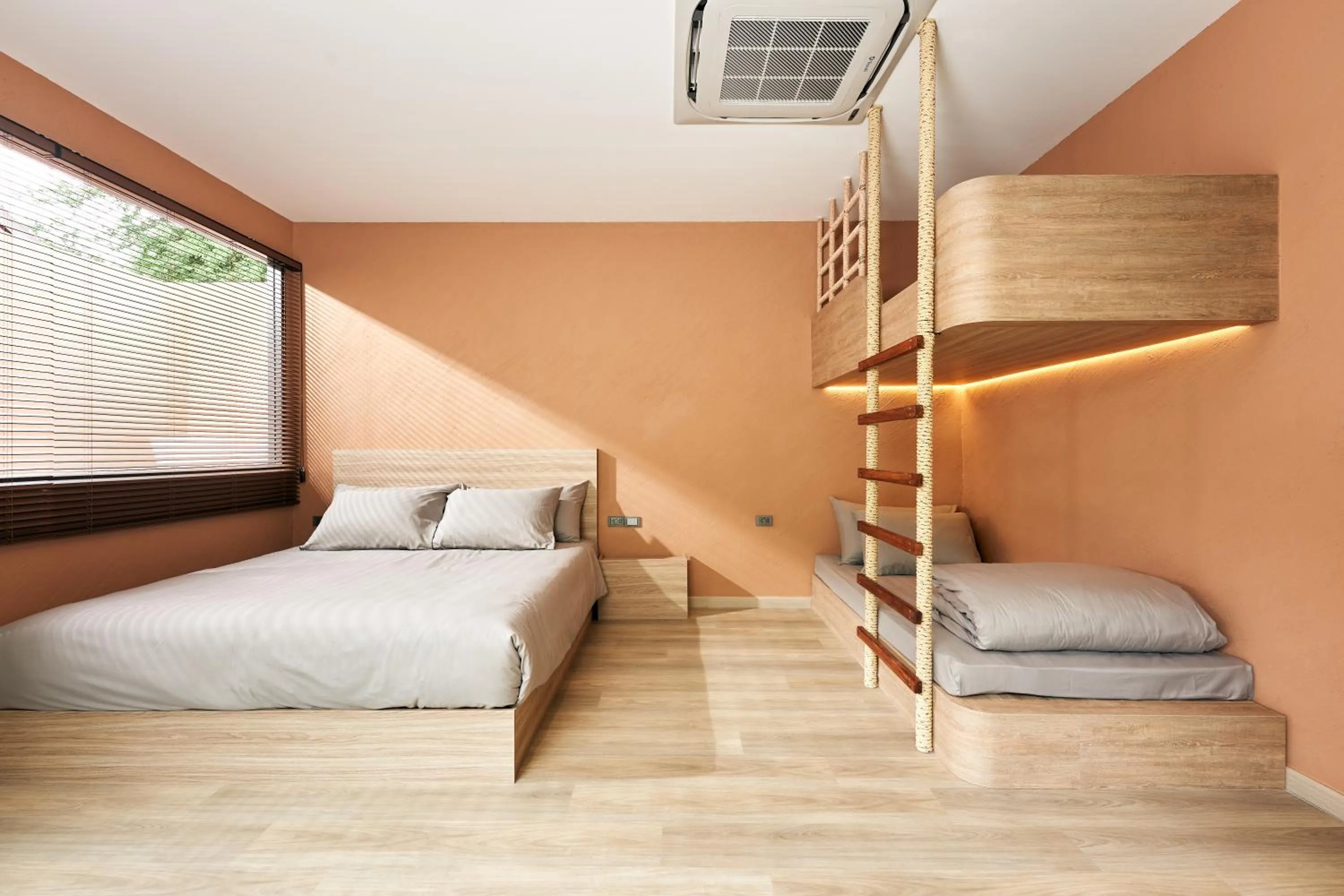 Bedroom, Bed in Baan Rai Santisuk