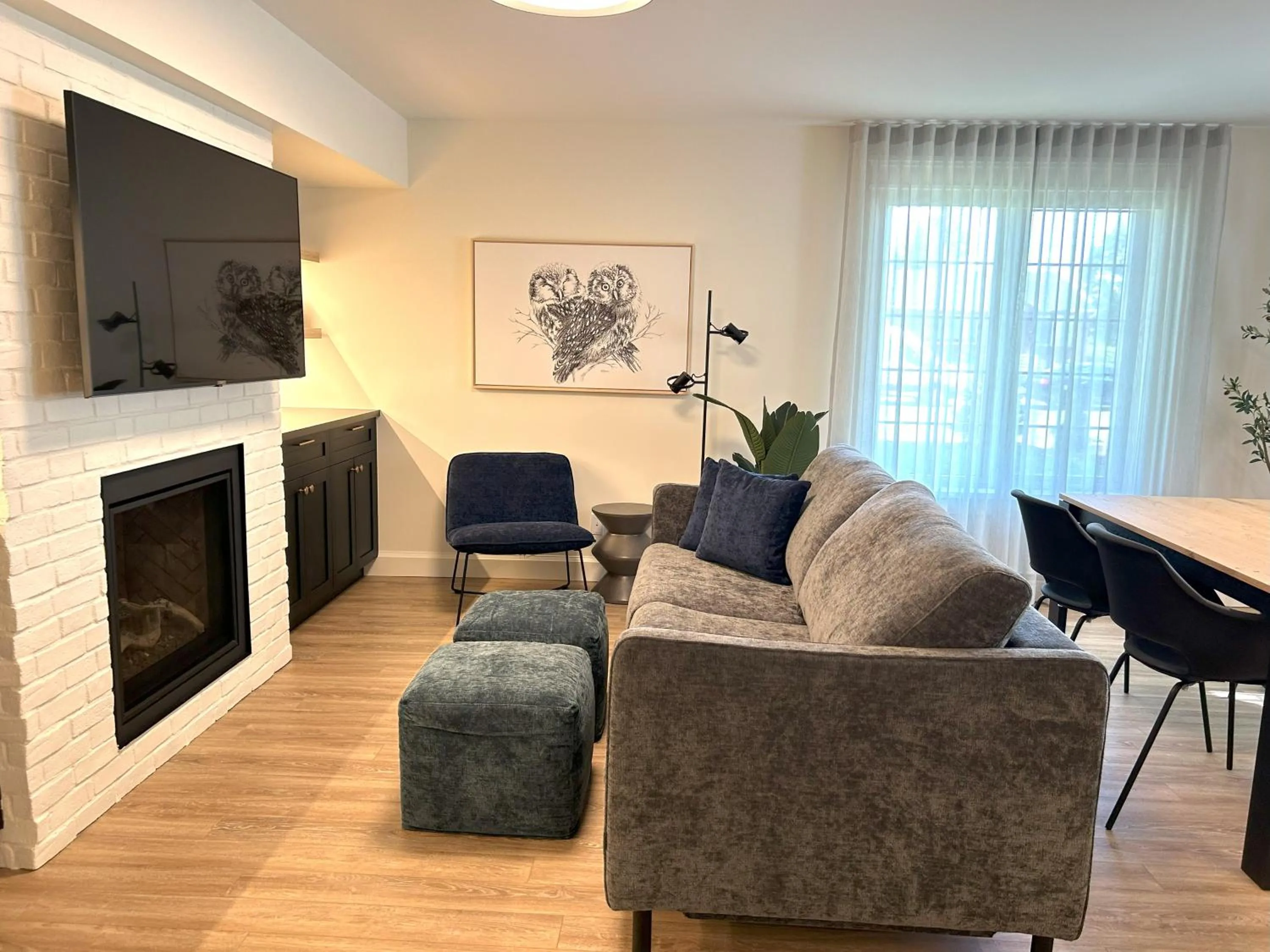 Living room in Le Héron - Studios Nature