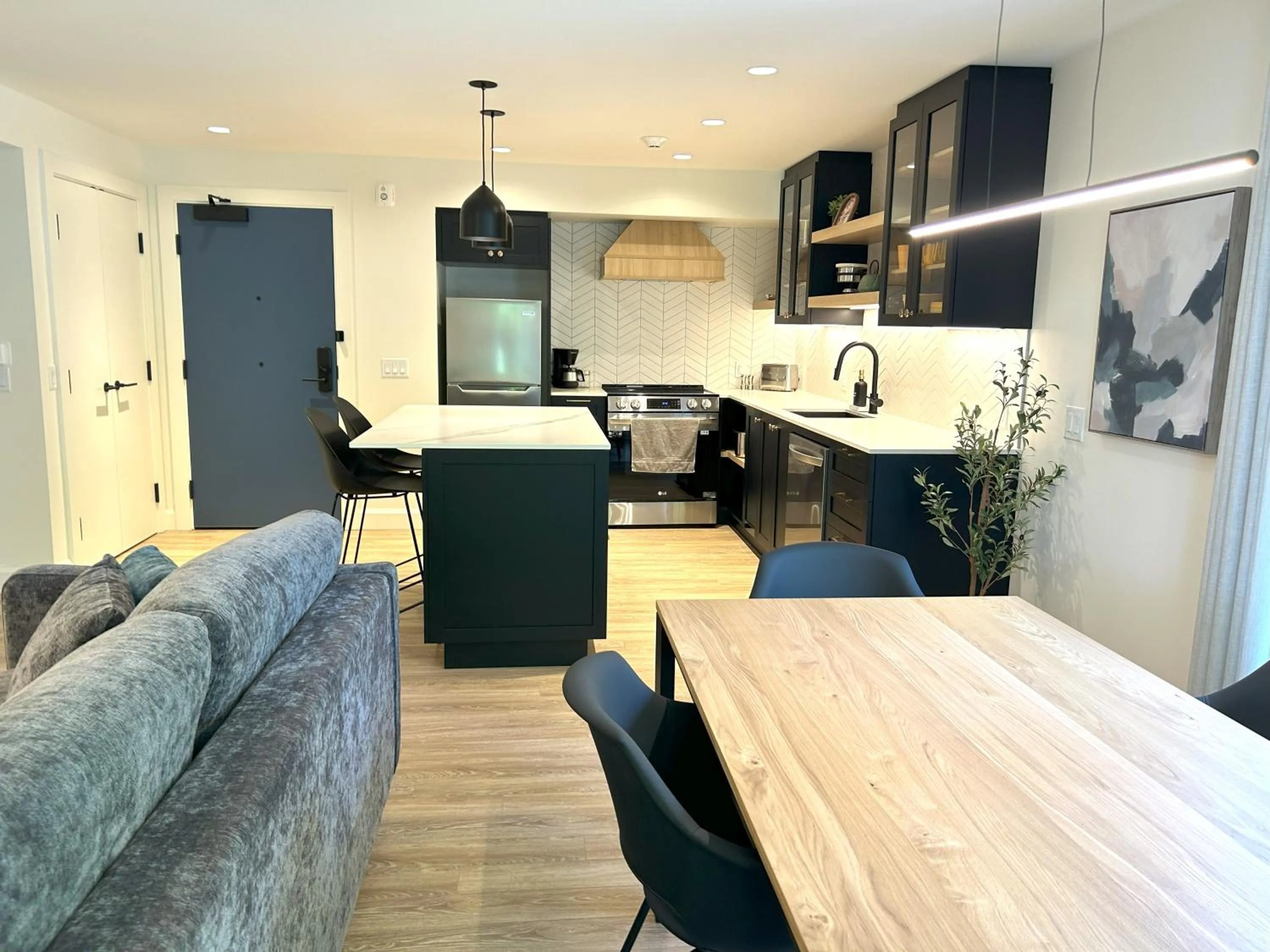 Kitchen or kitchenette in Le Héron - Studios Nature