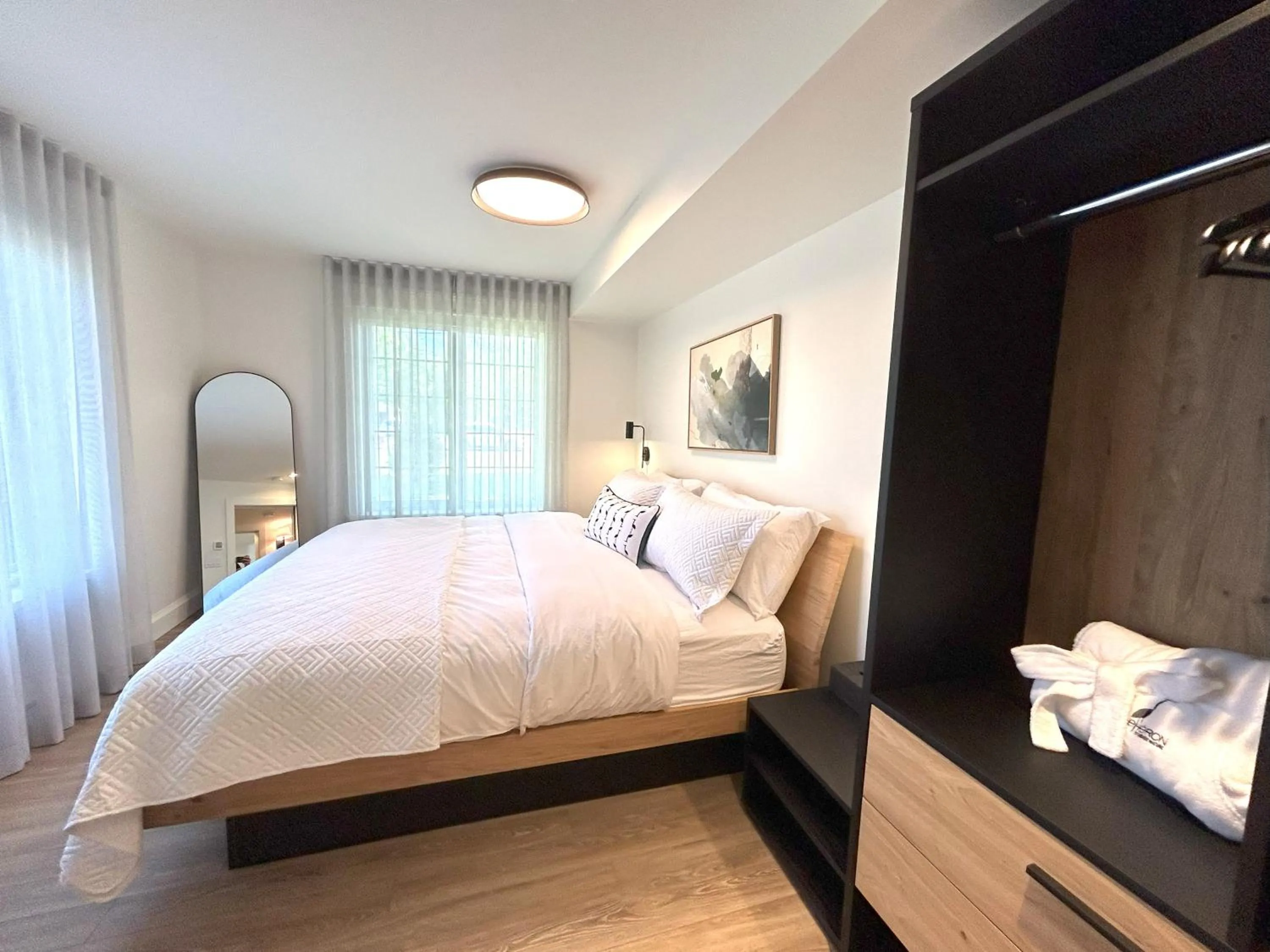 Photo of the whole room, Bed in Le Héron - Studios Nature