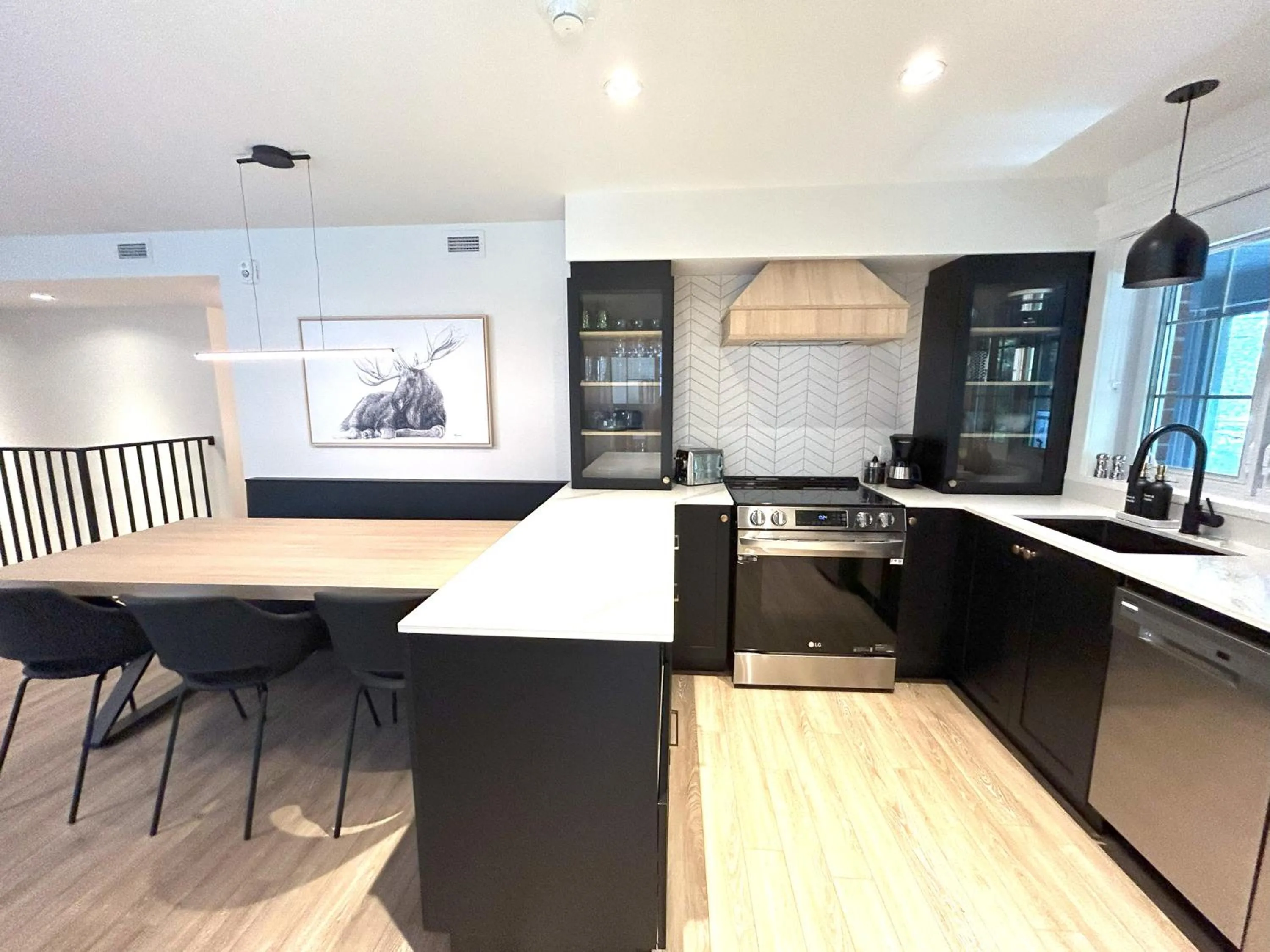 Kitchen or kitchenette in Le Héron - Studios Nature