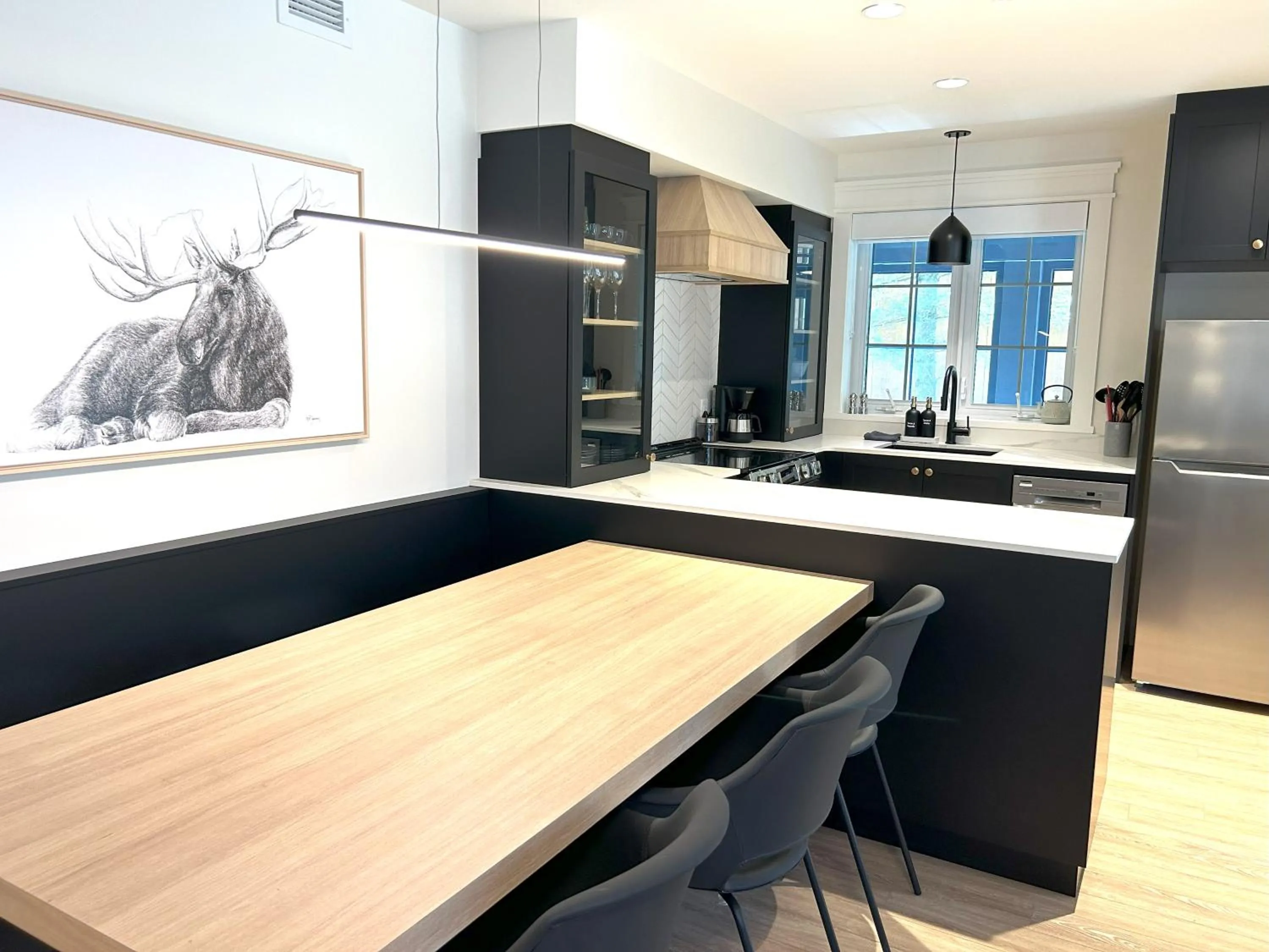Kitchen or kitchenette in Le Héron - Studios Nature