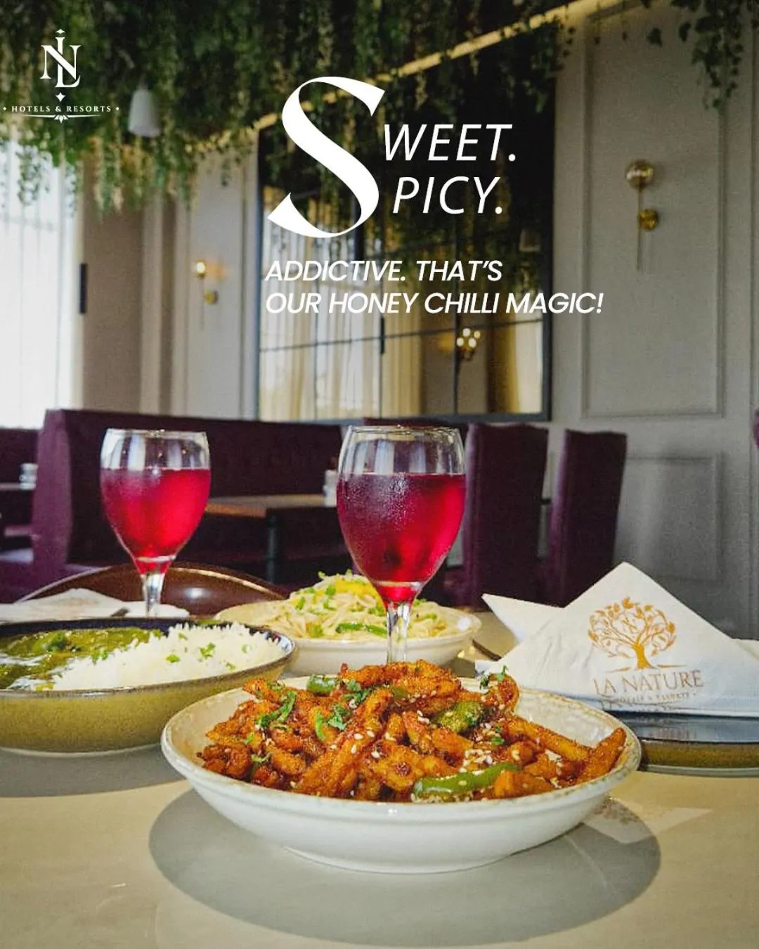 Food and drinks in La Nature Hotels & Resorts