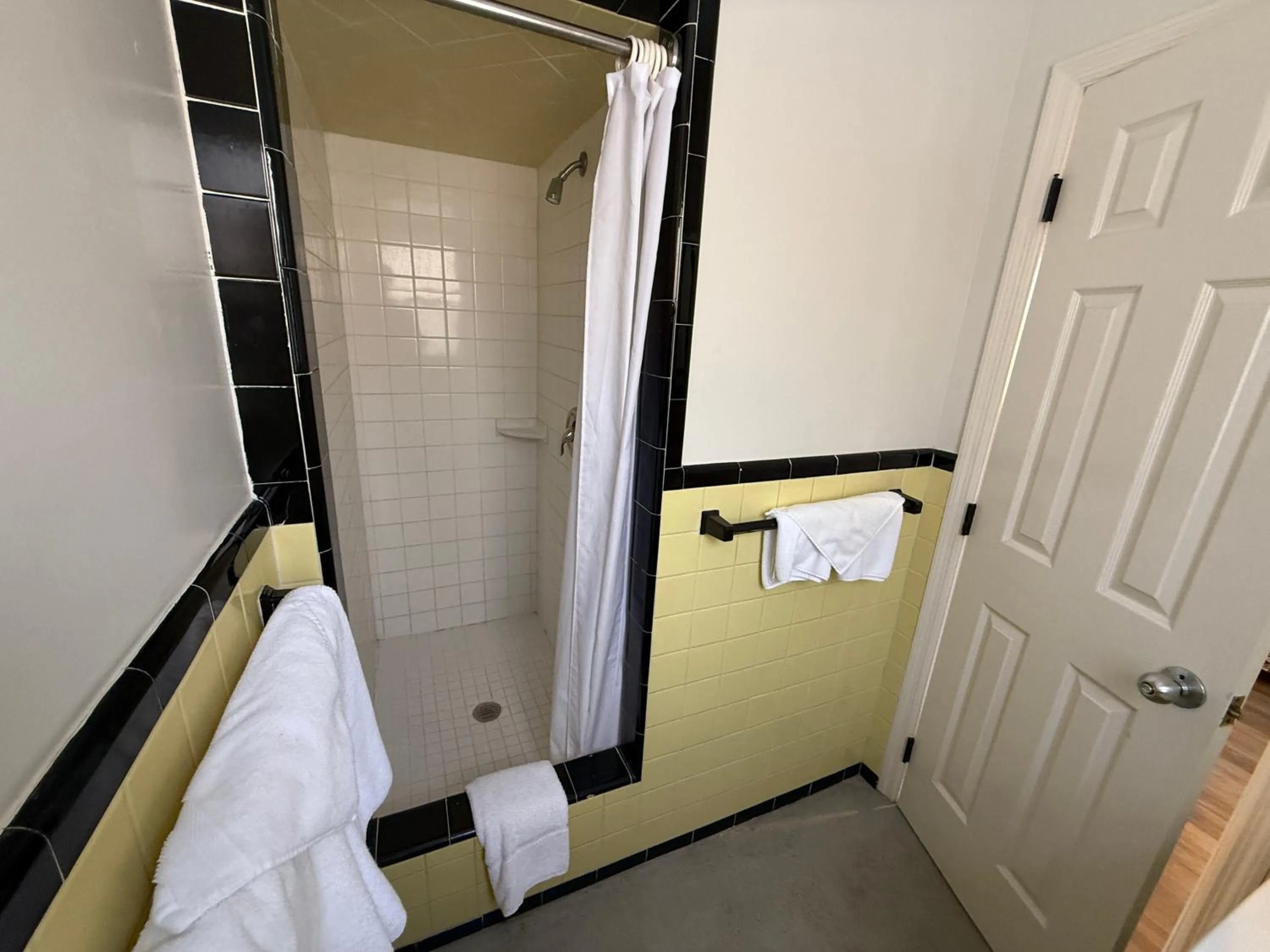 Shower, Bed in Heidi's Inn