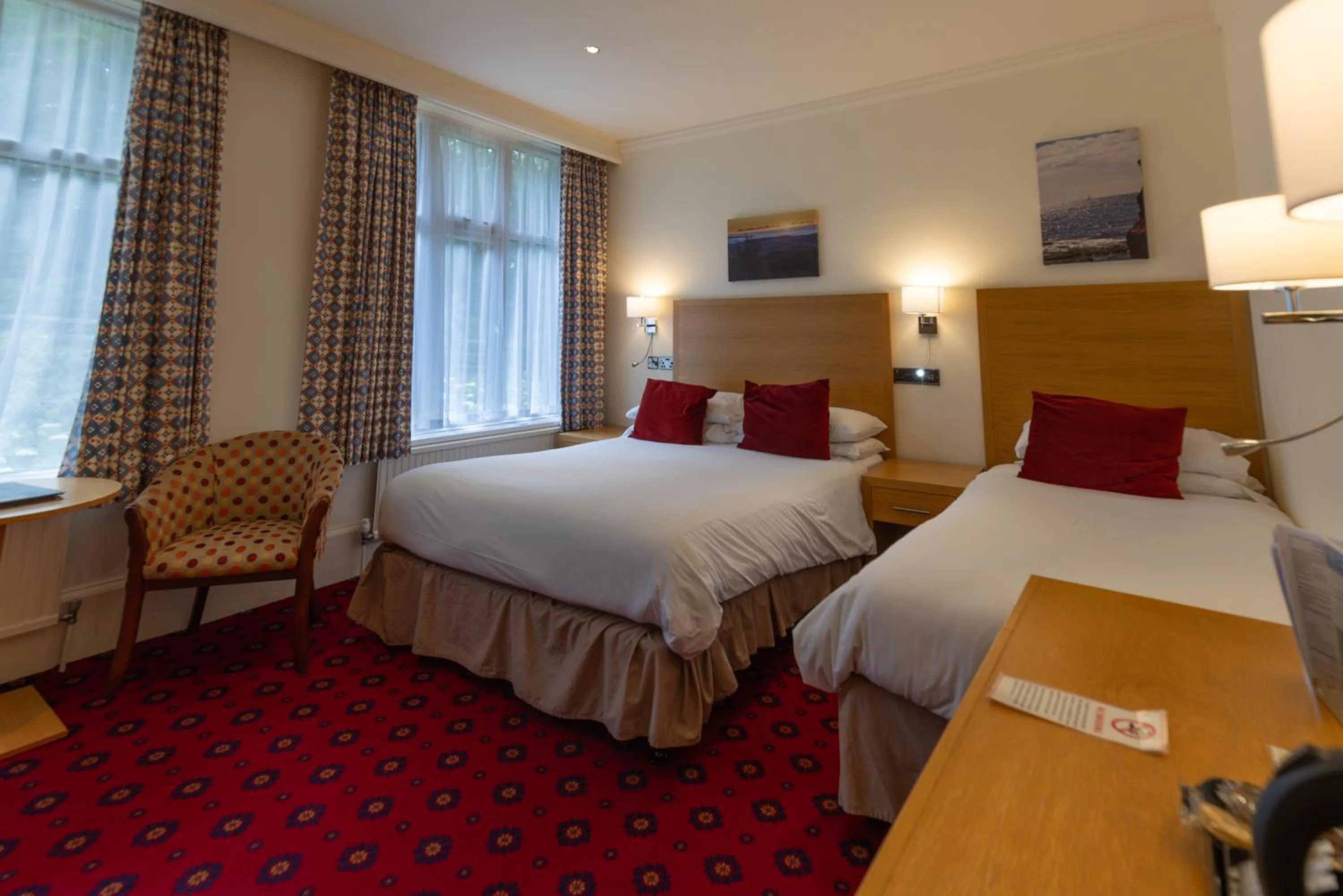 Bed in Langstone Cliff Hotel