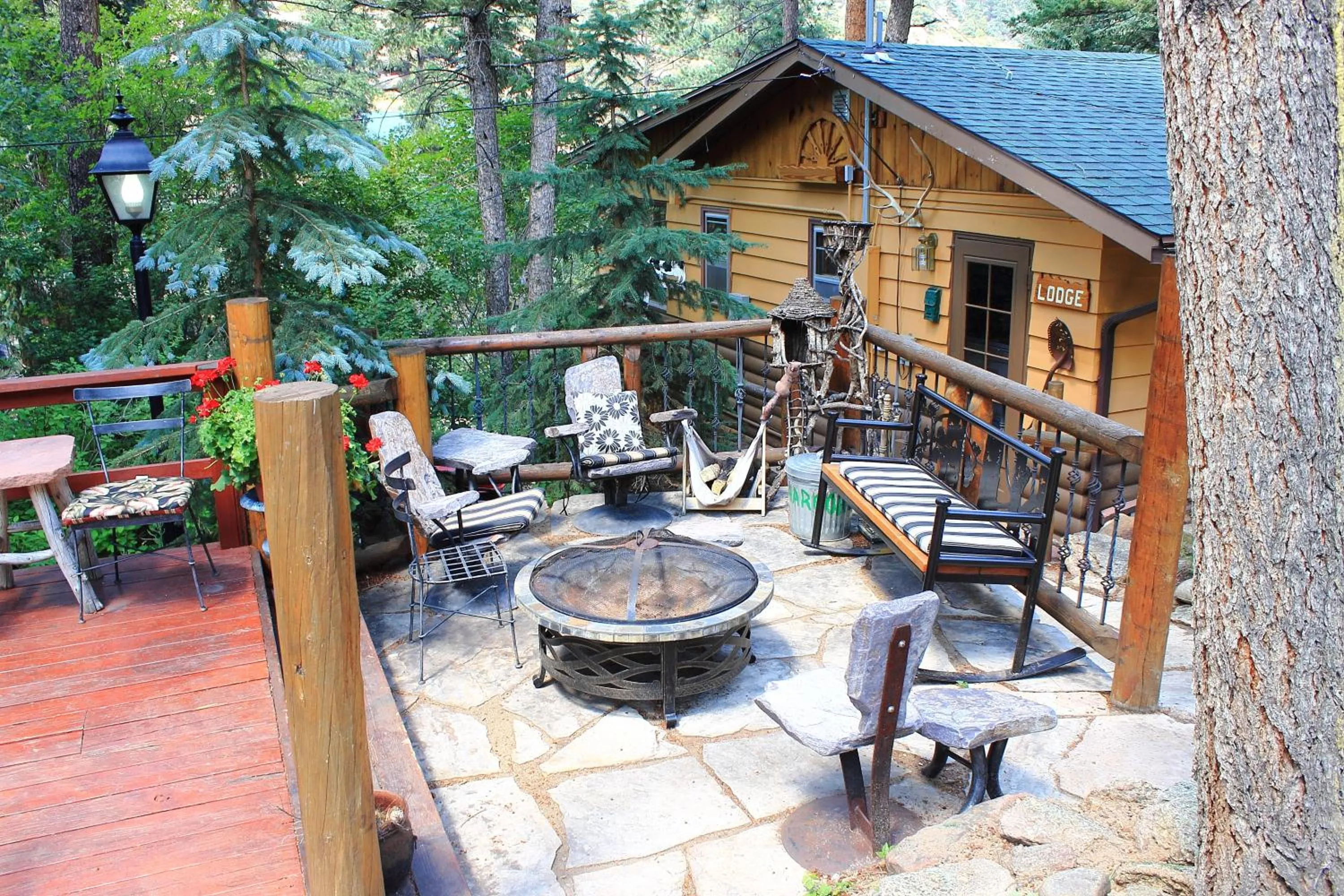 Patio in Pine Haven Resort