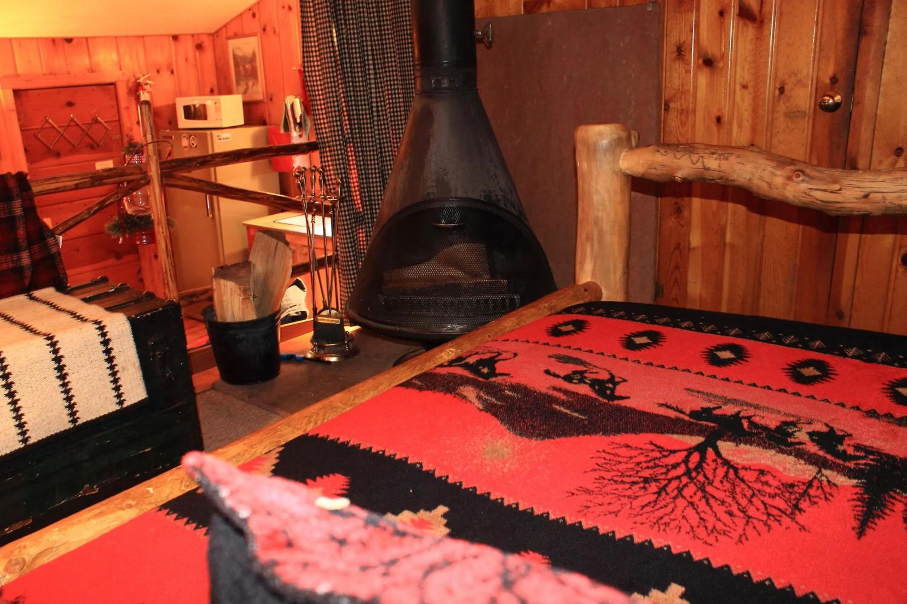 Bed in Pine Haven Resort