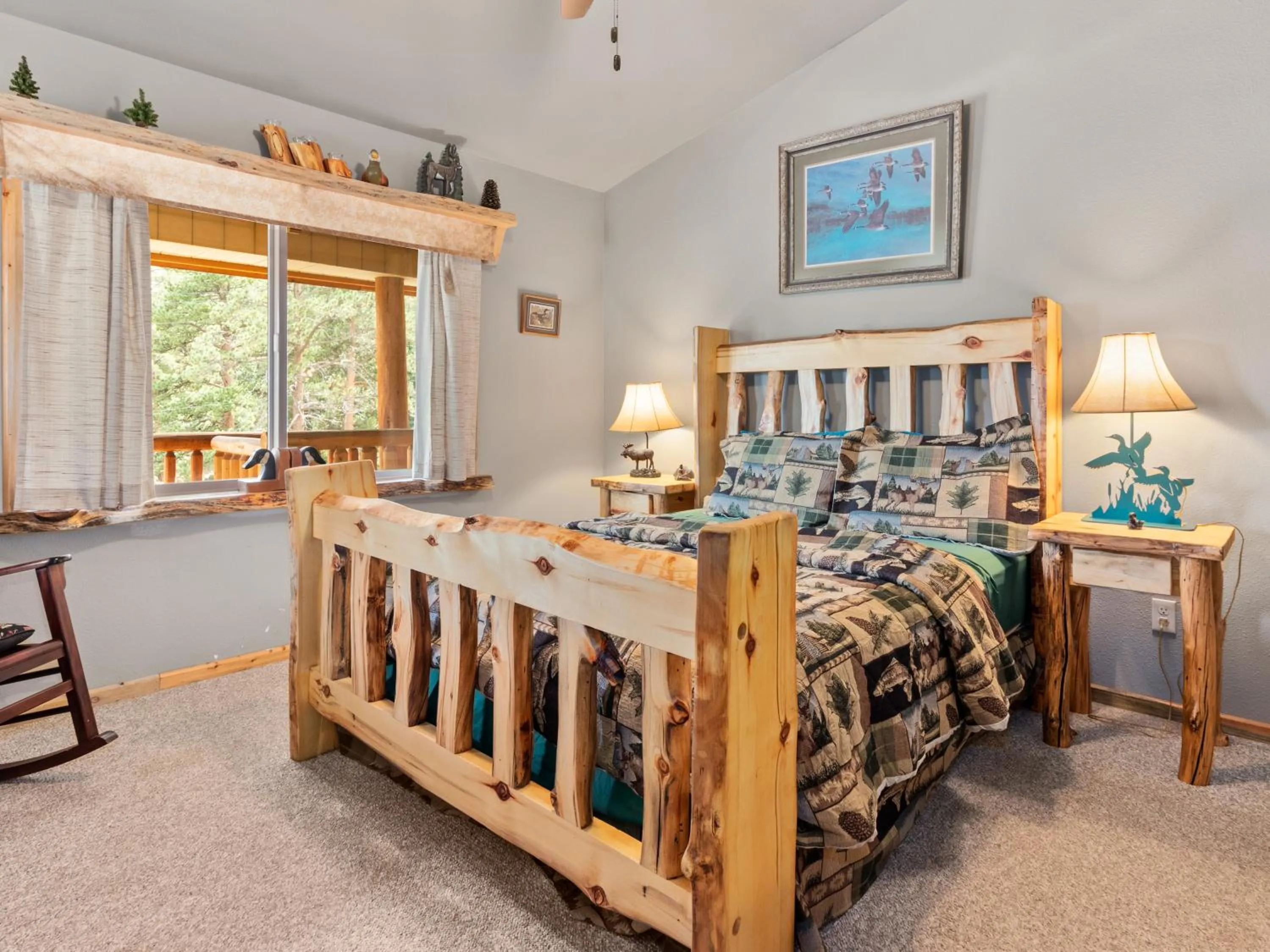 Bed in Pine Haven Resort