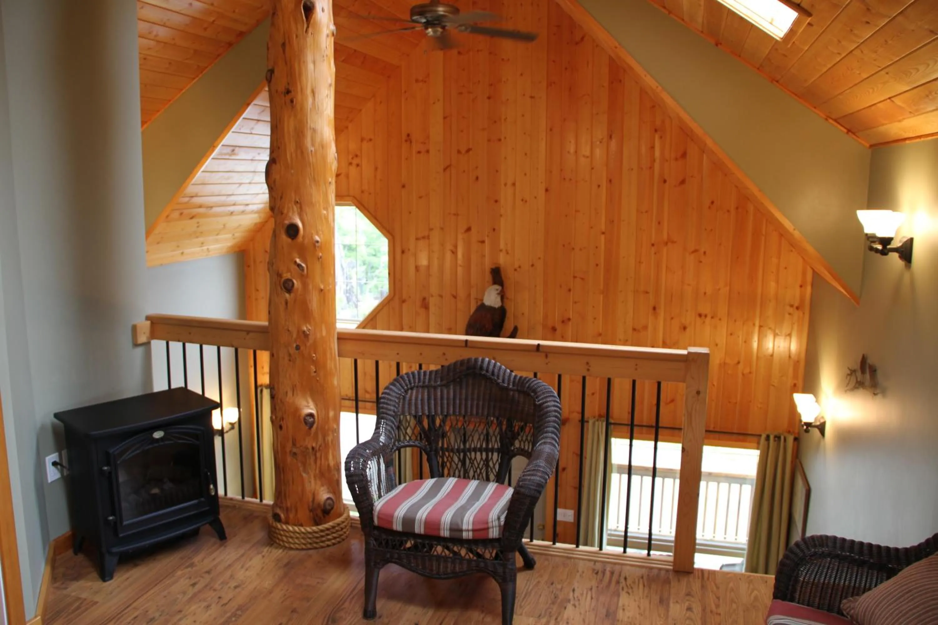 Seating area in Cabins West