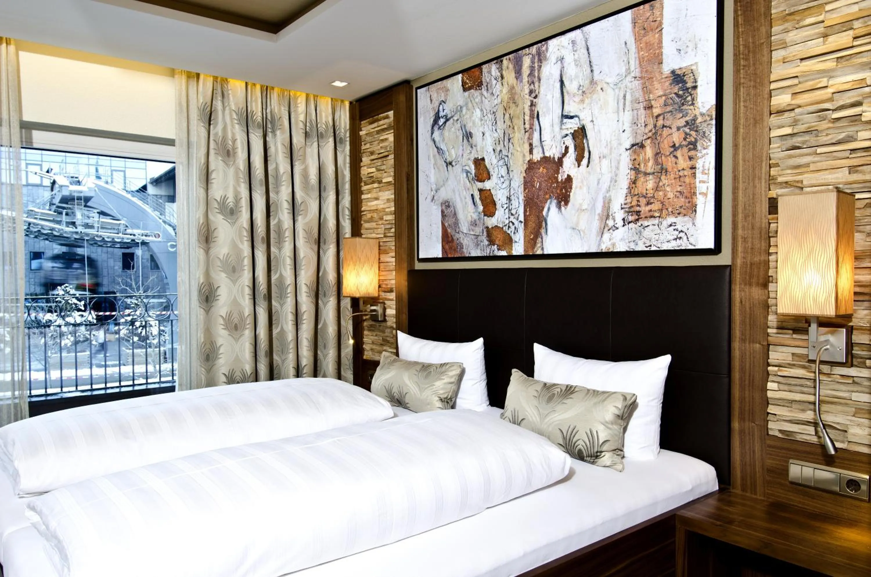 Bedroom, Bed in Hotel Garni Astoria