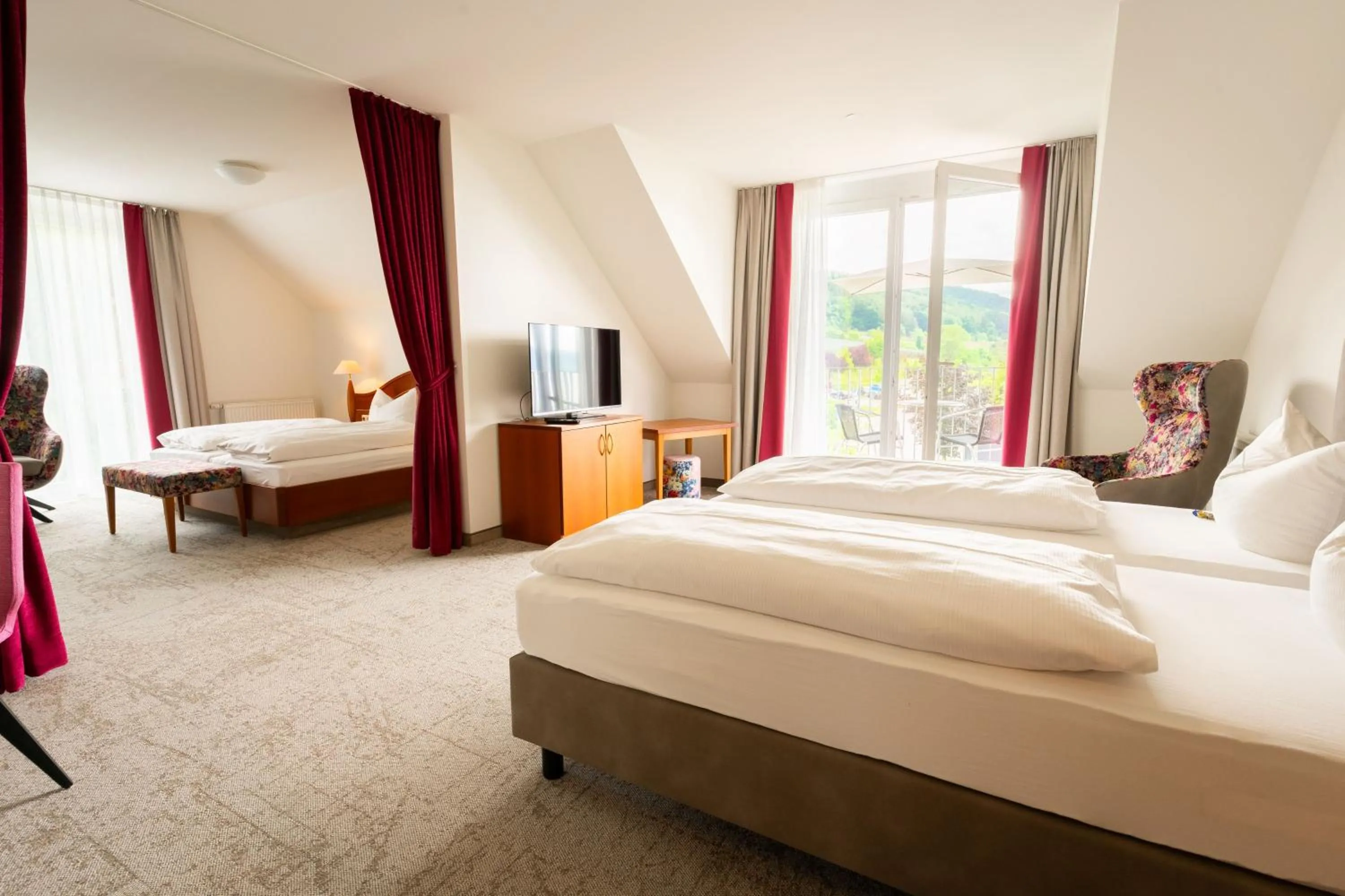 Bed in Hotel Rosmarin