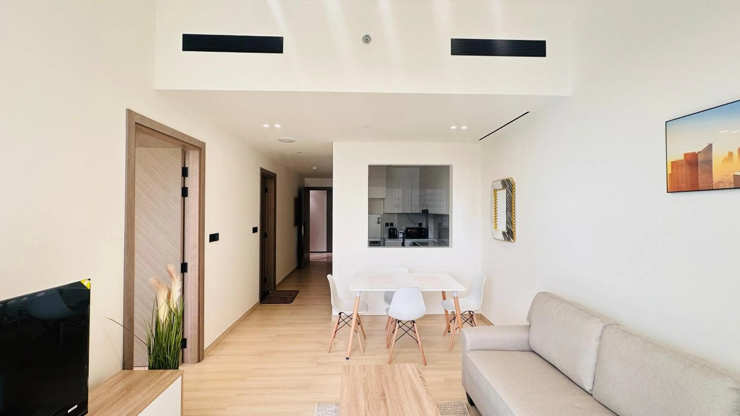 Living room in OYO 1291 Home Fully Furnished 1bed Apt @JVC