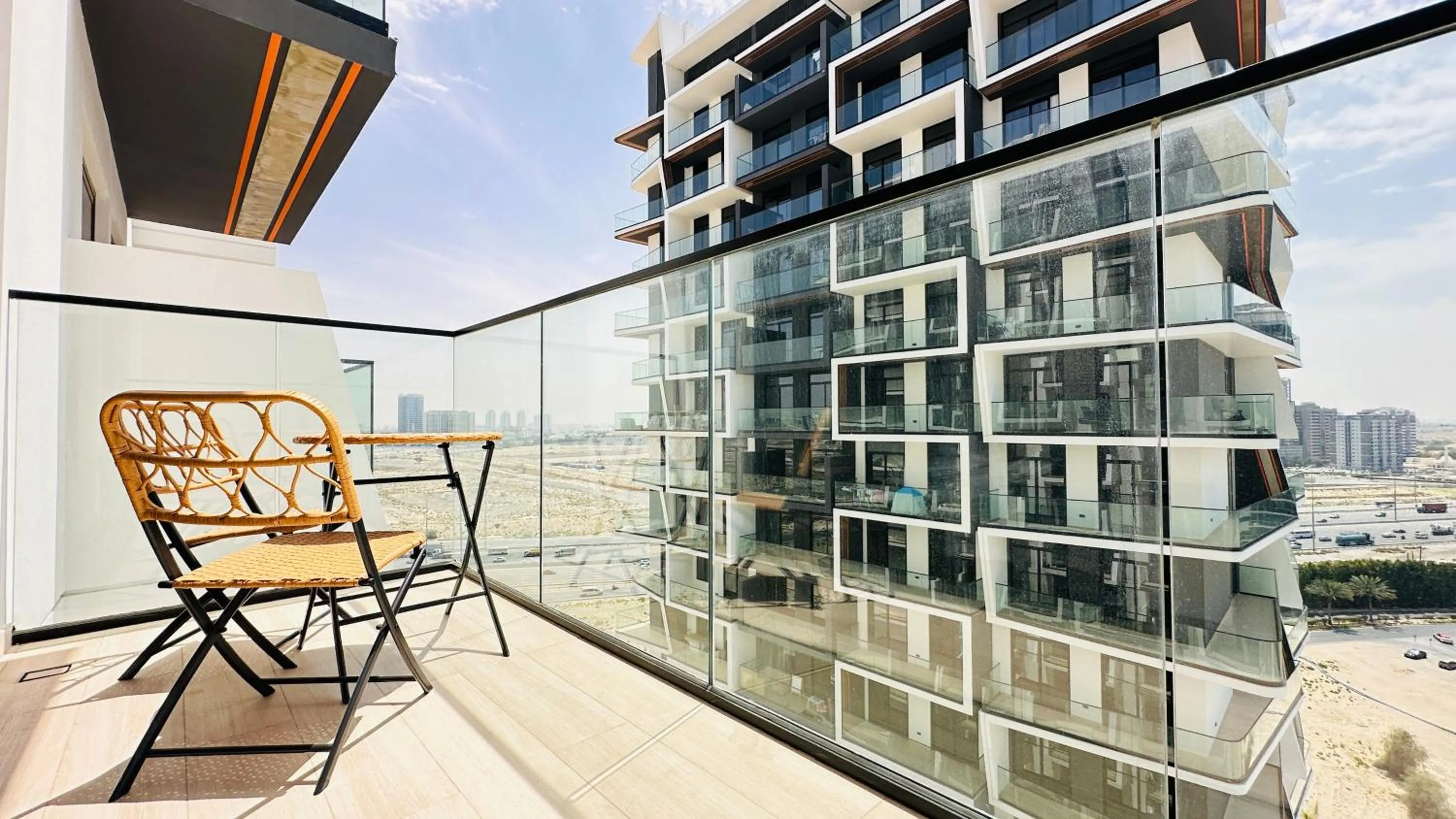 Balcony/Terrace in OYO 1291 Home Fully Furnished 1bed Apt @JVC