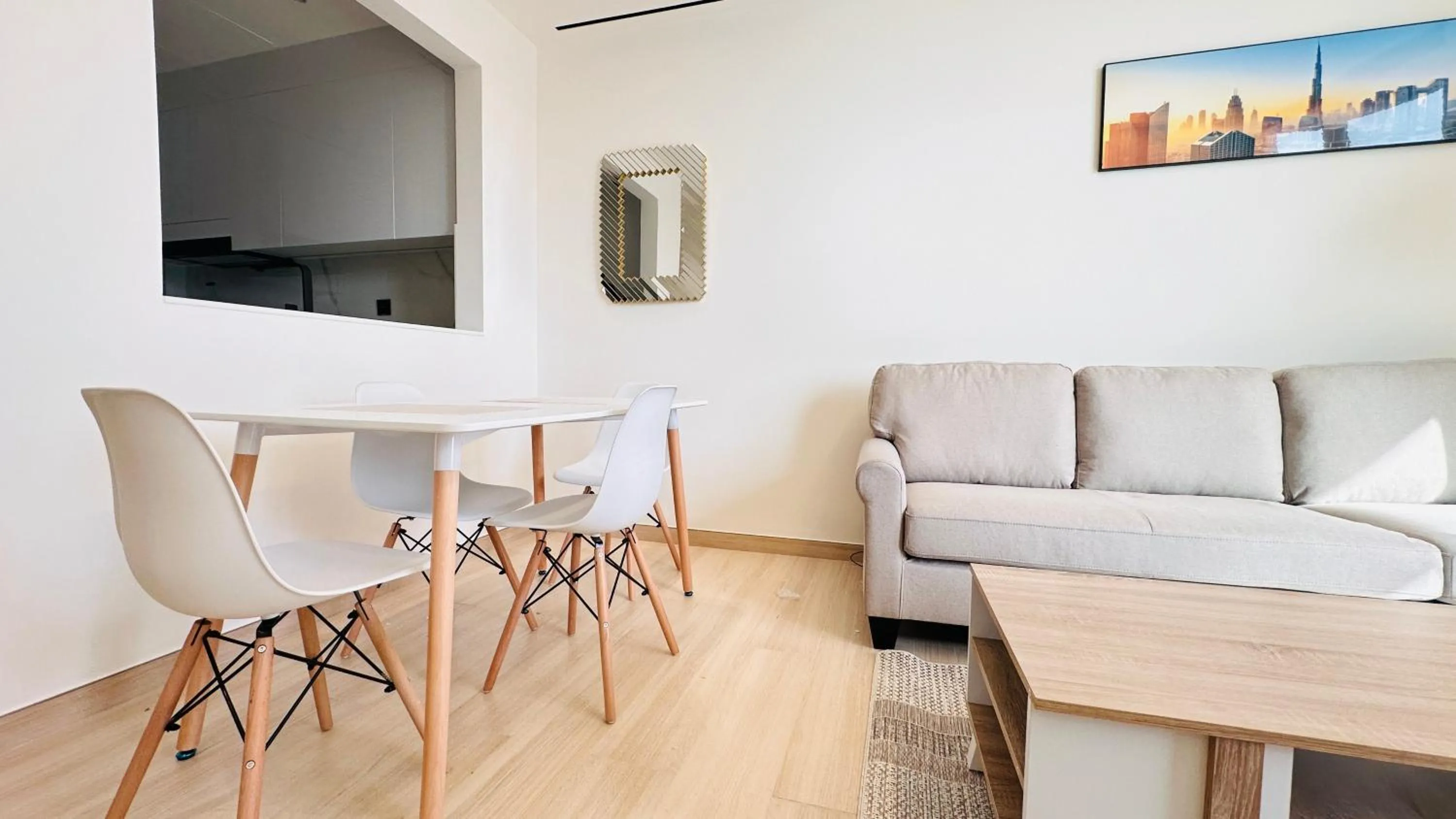 Kitchen or kitchenette in OYO 1291 Home Fully Furnished 1bed Apt @JVC