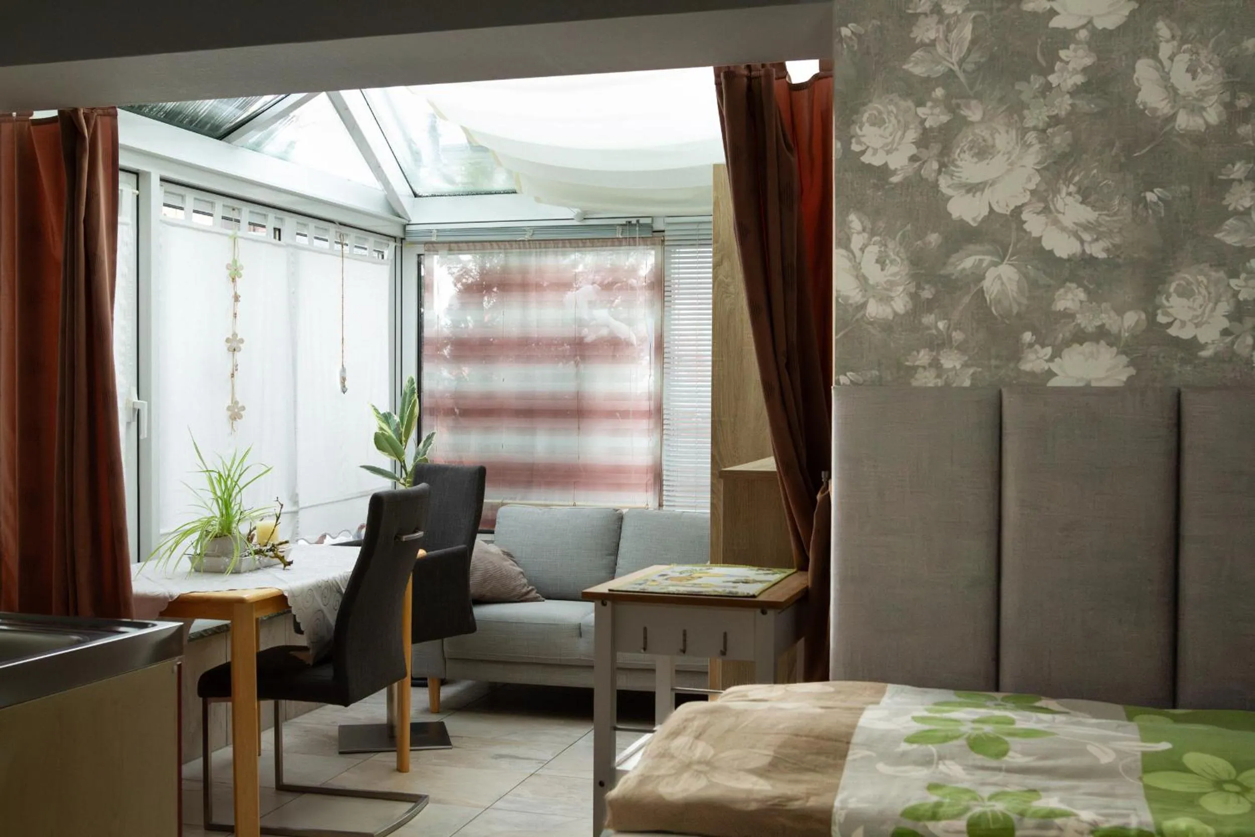 Bed in Ferienwohnung Prinke