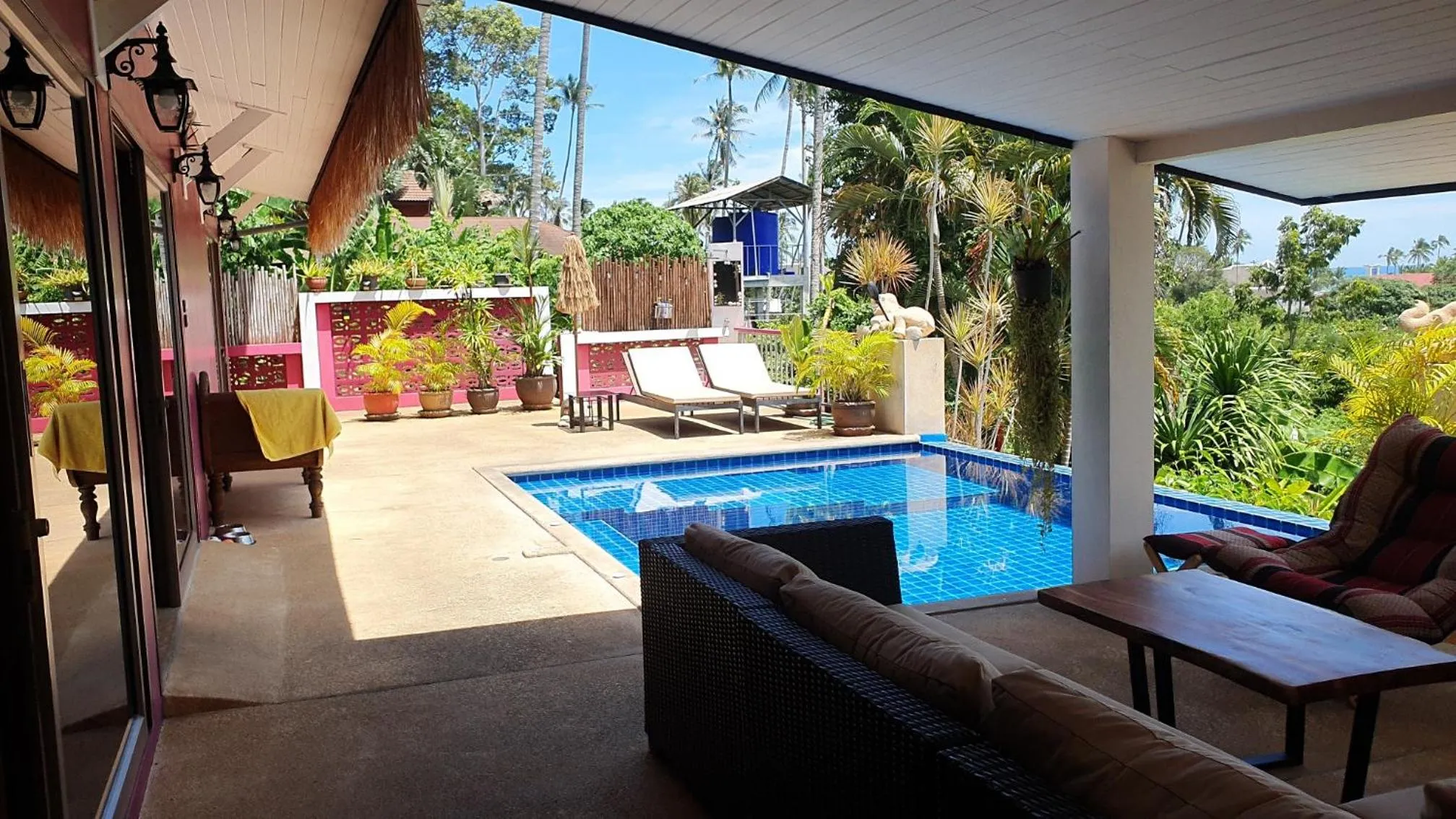 Swimming pool in Pink House