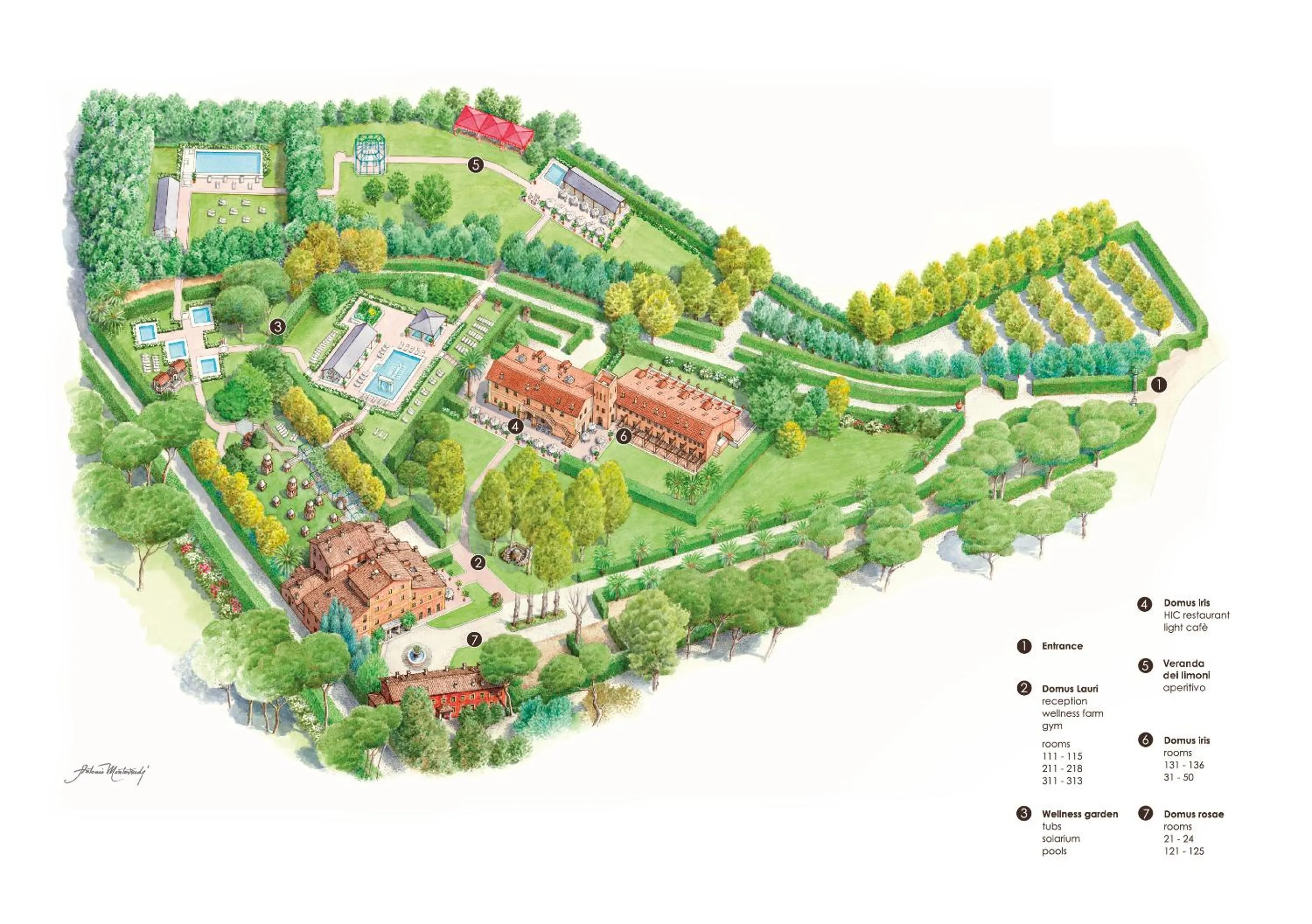 Garden in QC Grand Hotel Roma