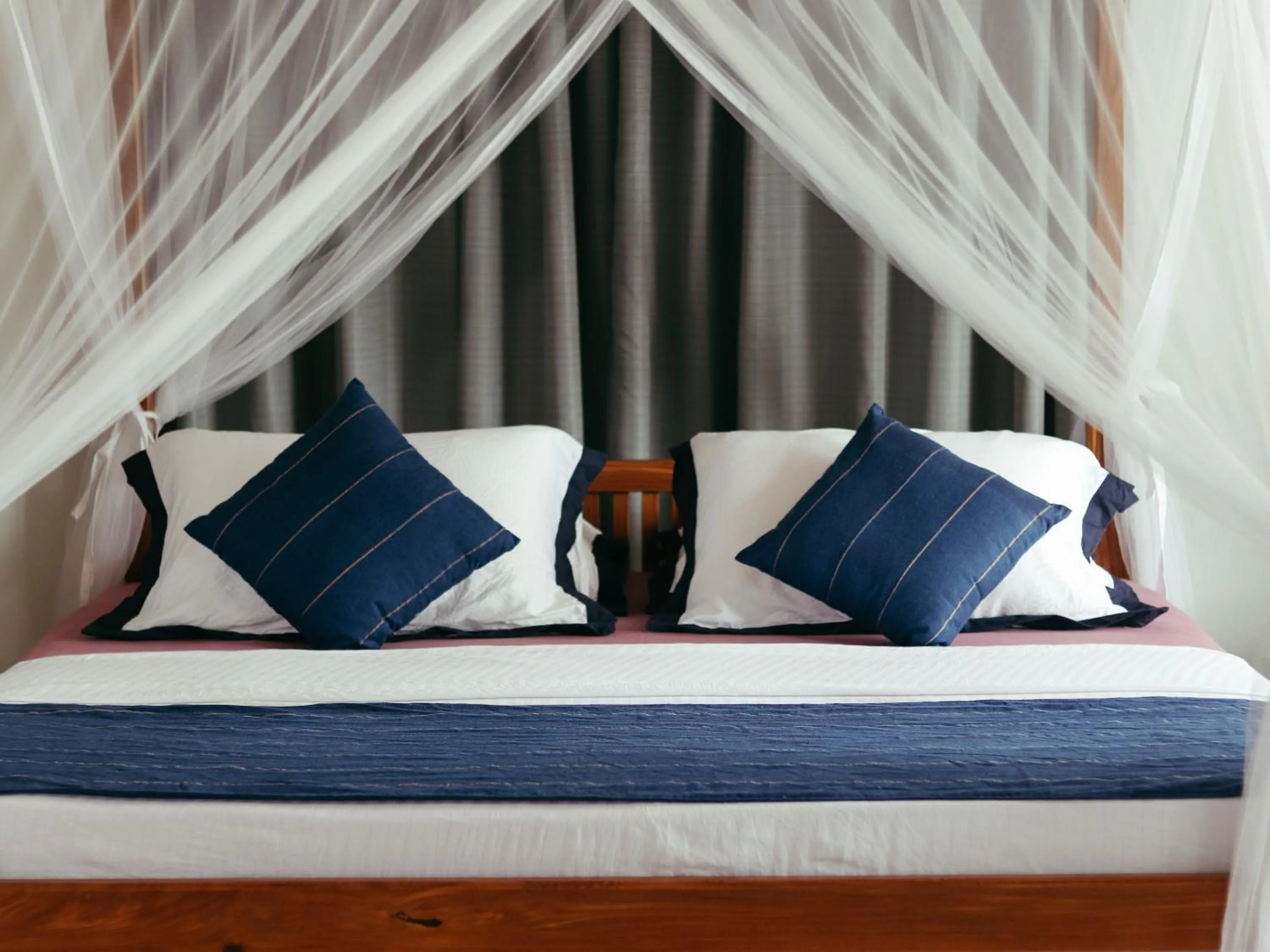 Bed in Galawatta Beach Resort