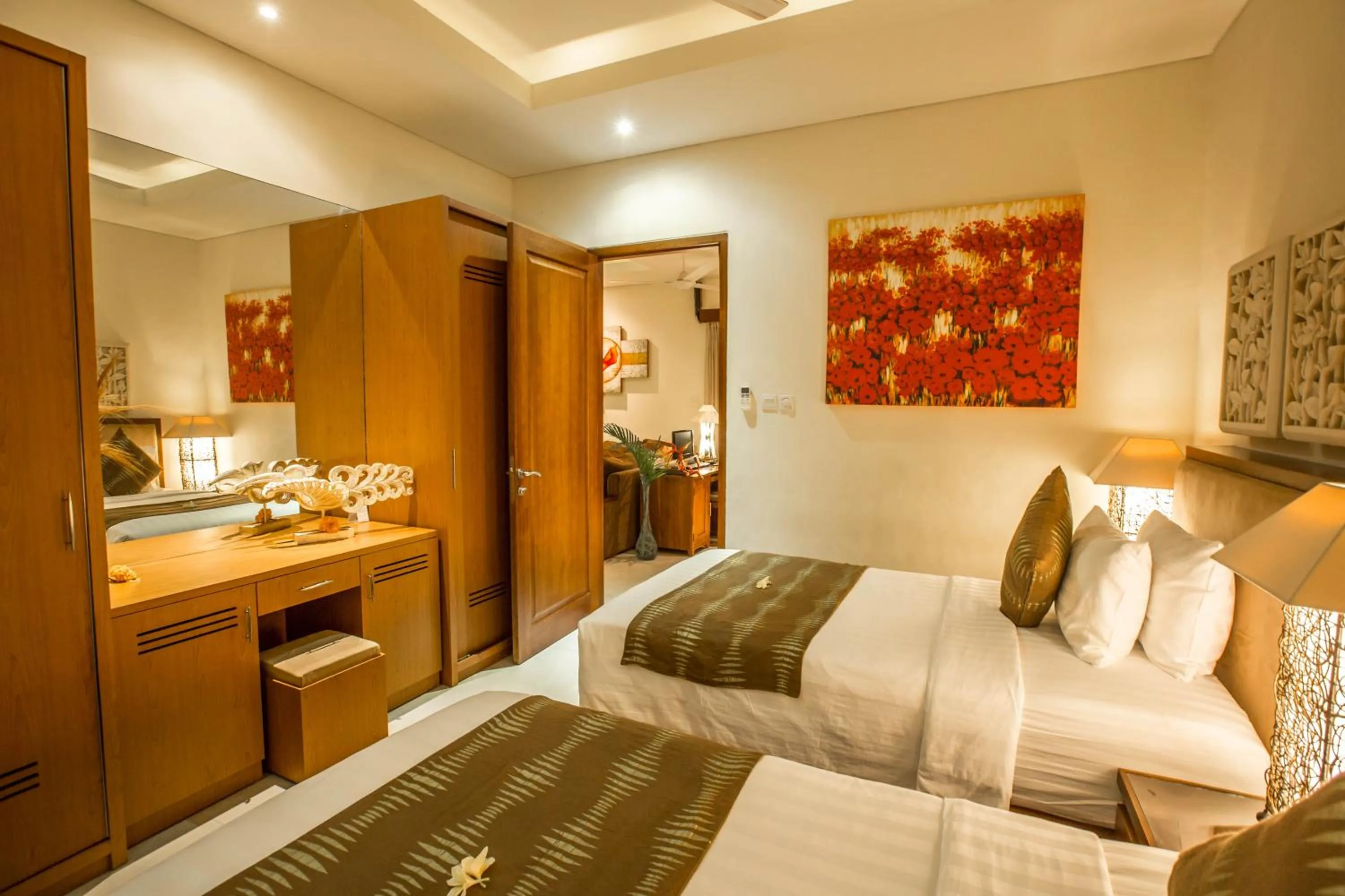 Bedroom, Bed in Villa Seriska Dua Sanur with Private Pool