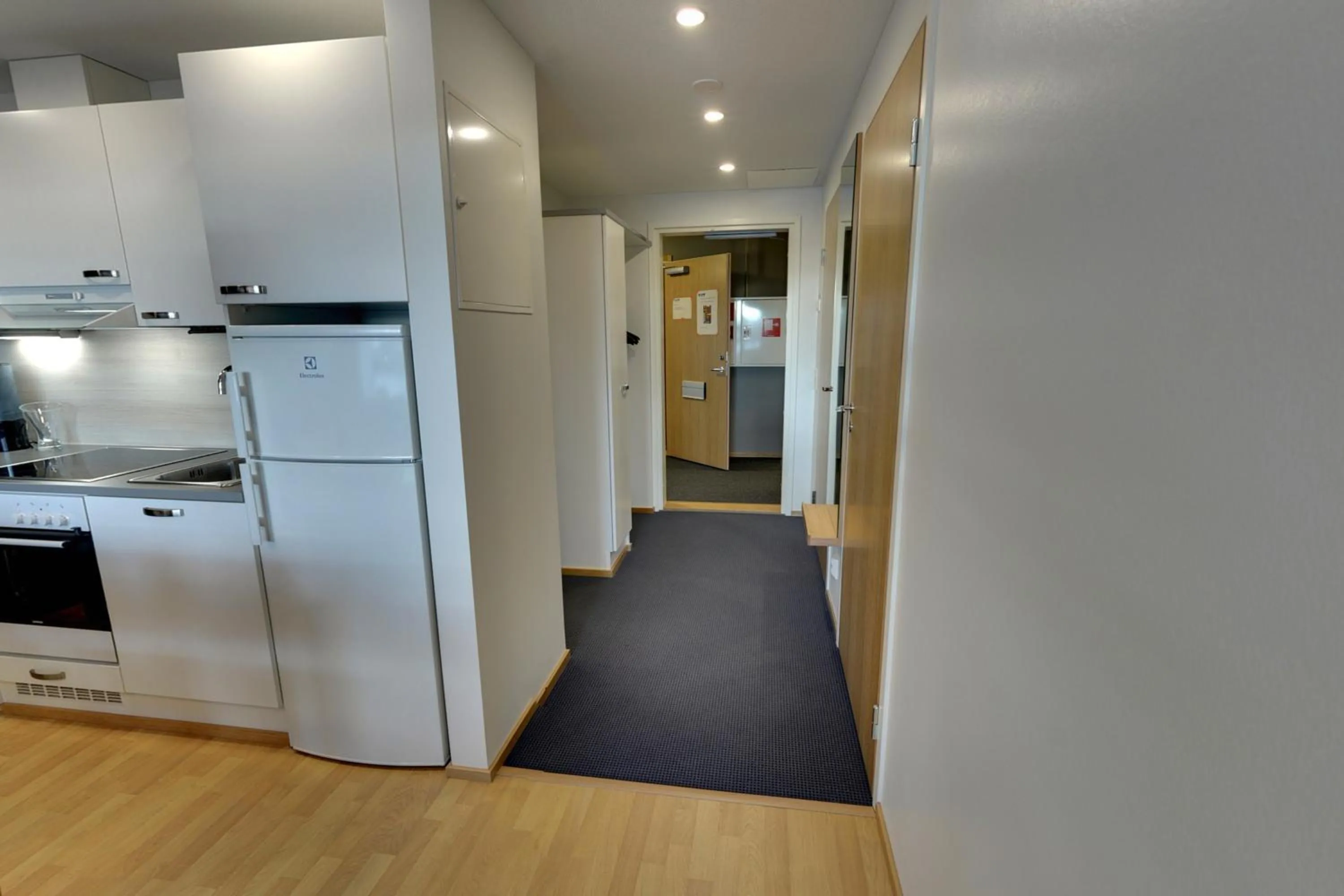 Kitchen or kitchenette in Forenom Serviced Apartments Tampere Pyynikki