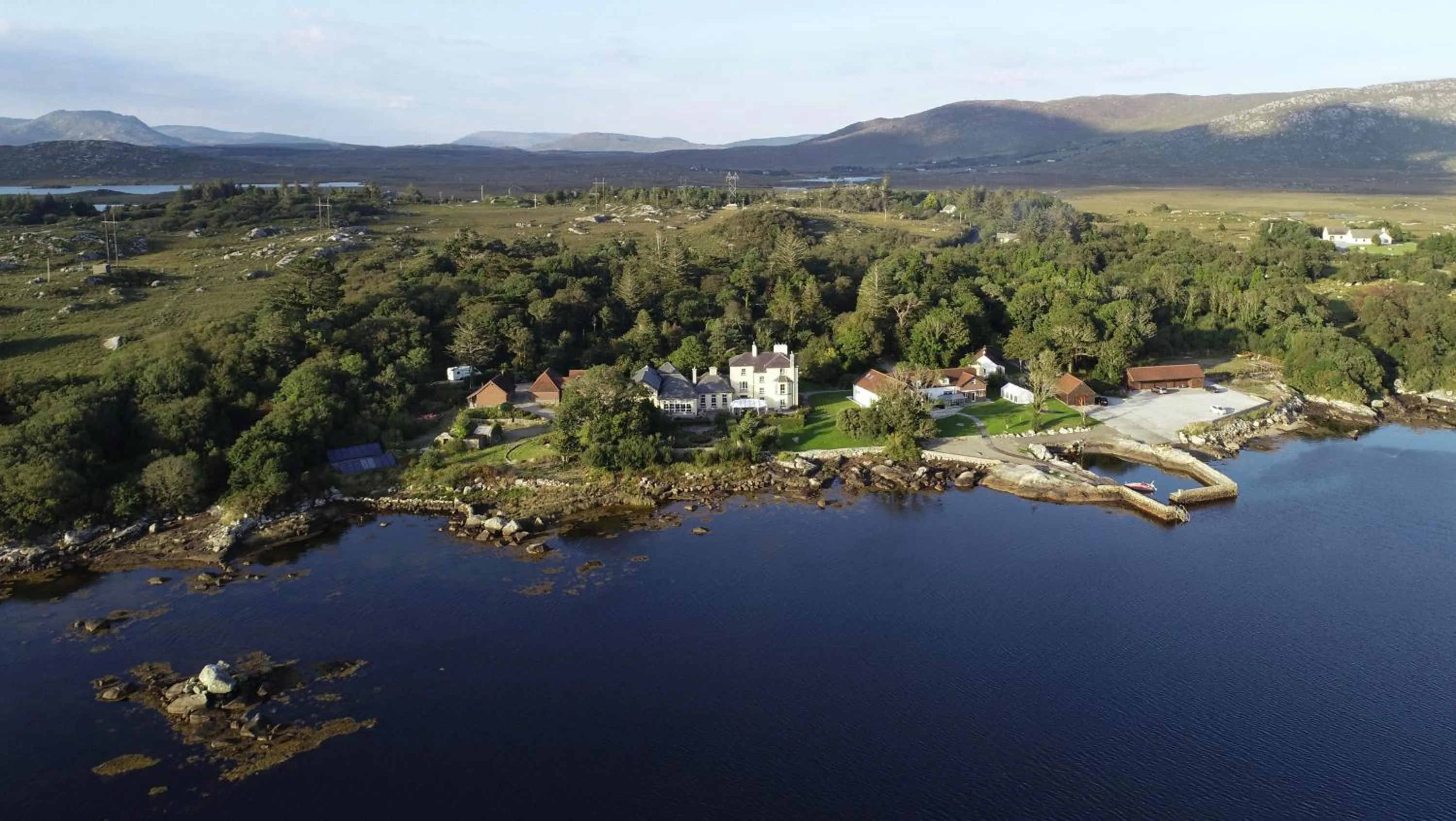 Bird's eye view in Screebe House