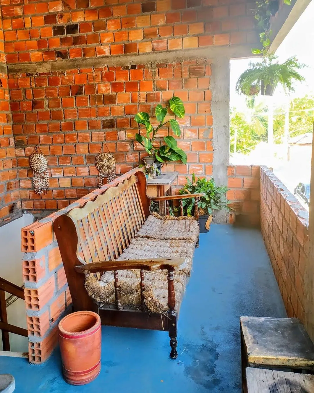 Balcony/Terrace in Hostel Em Boas Mãos