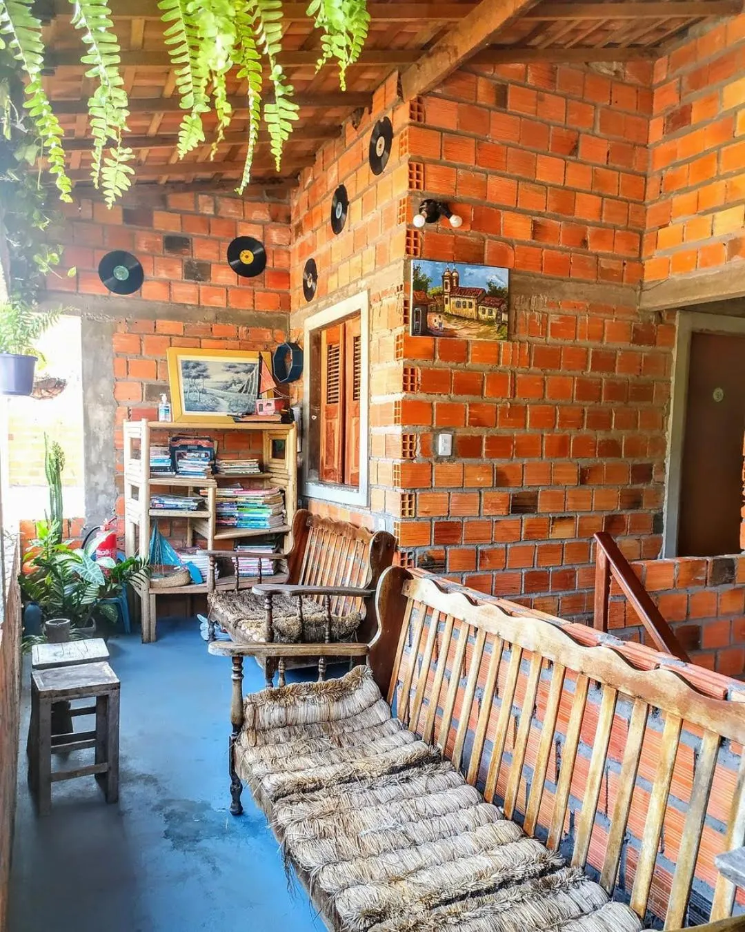 Balcony/Terrace in Hostel Em Boas Mãos