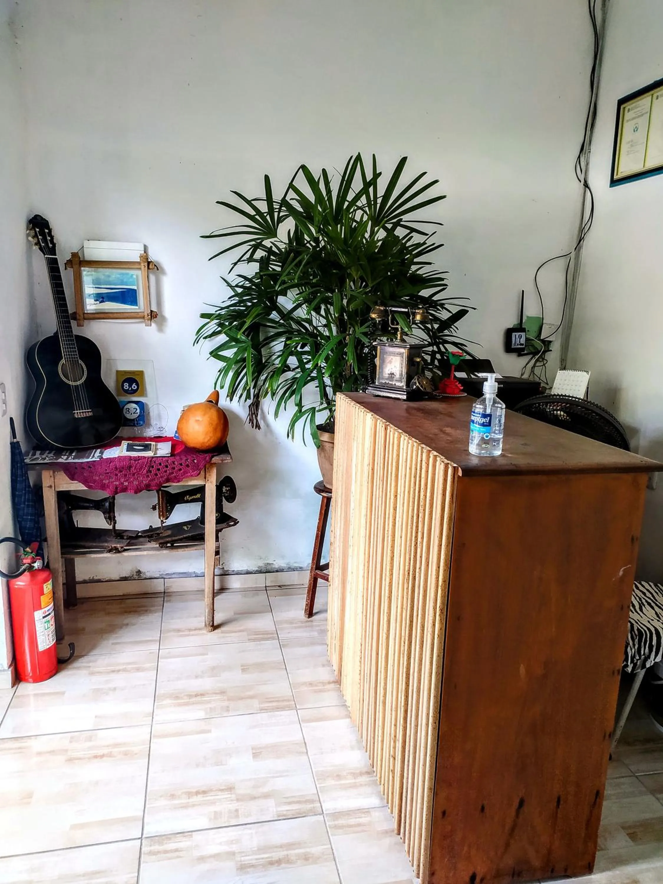 Lobby or reception in Hostel Em Boas Mãos