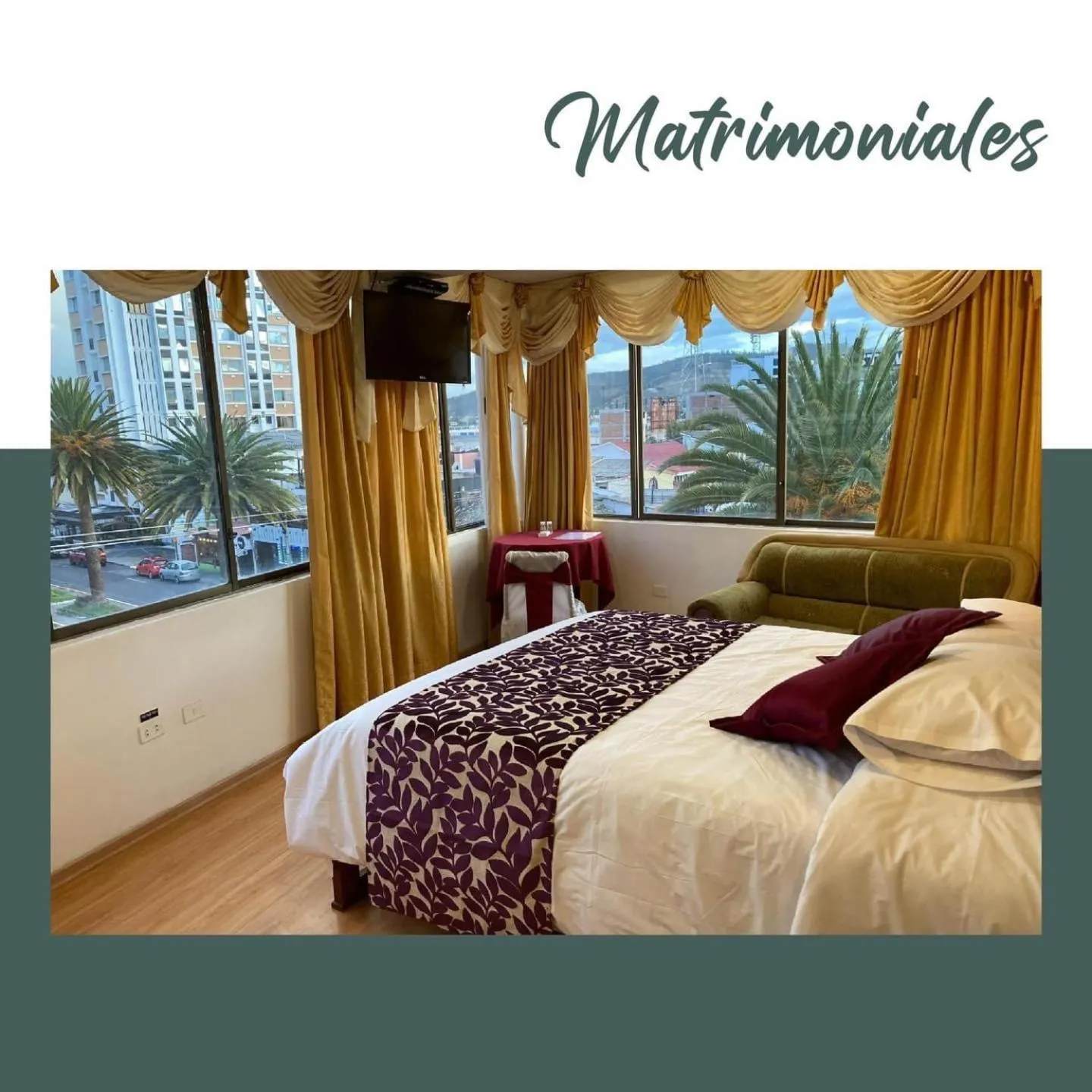 Bed in Hotel El Cisne Internacional