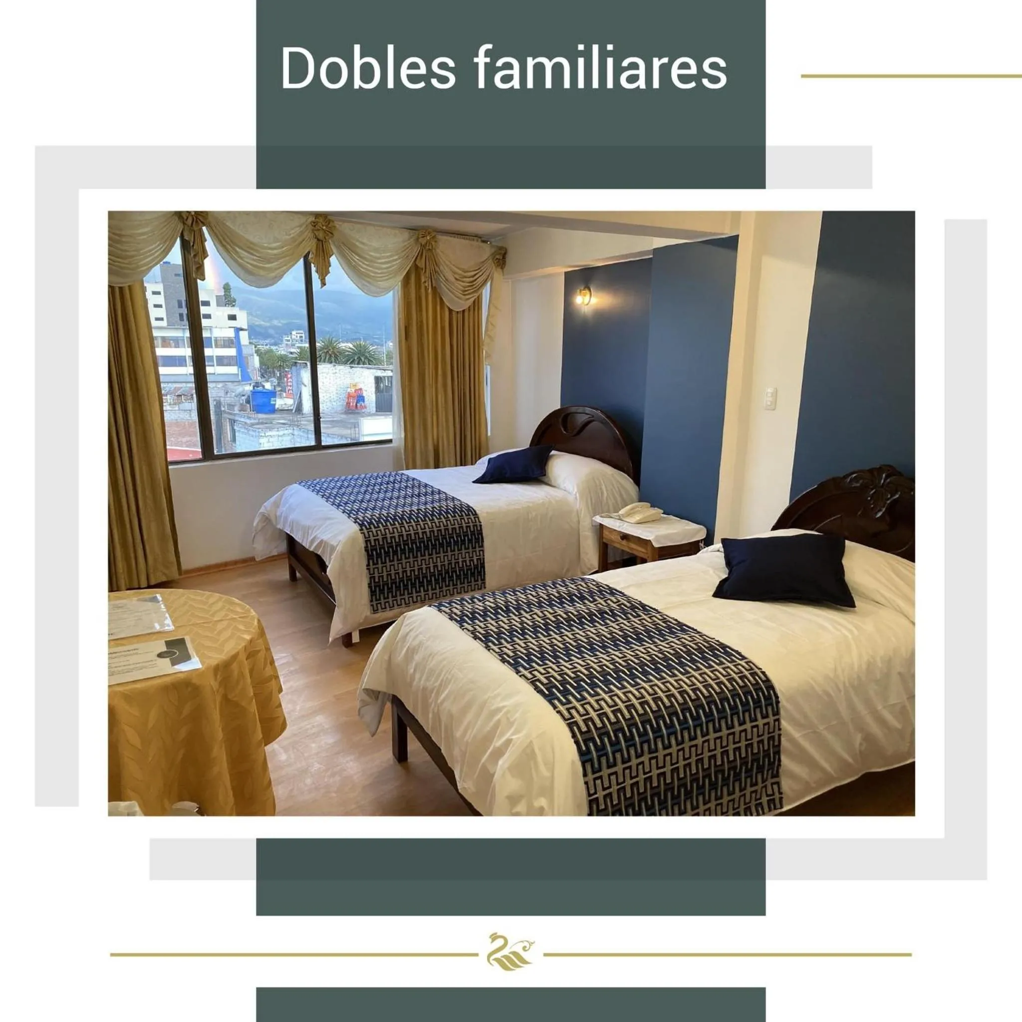 Bed in Hotel El Cisne Internacional