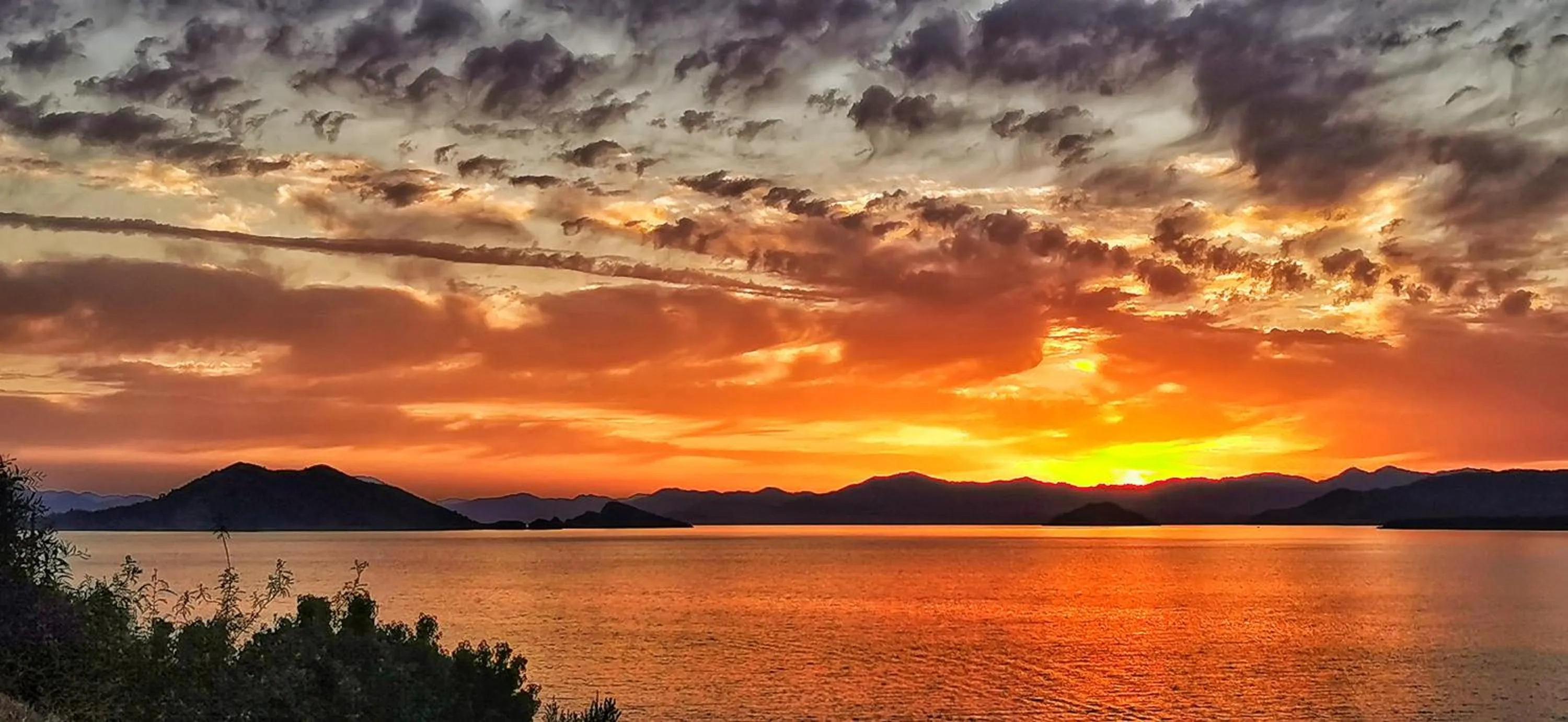 Sunset in Ece Hotel Sovalye Island