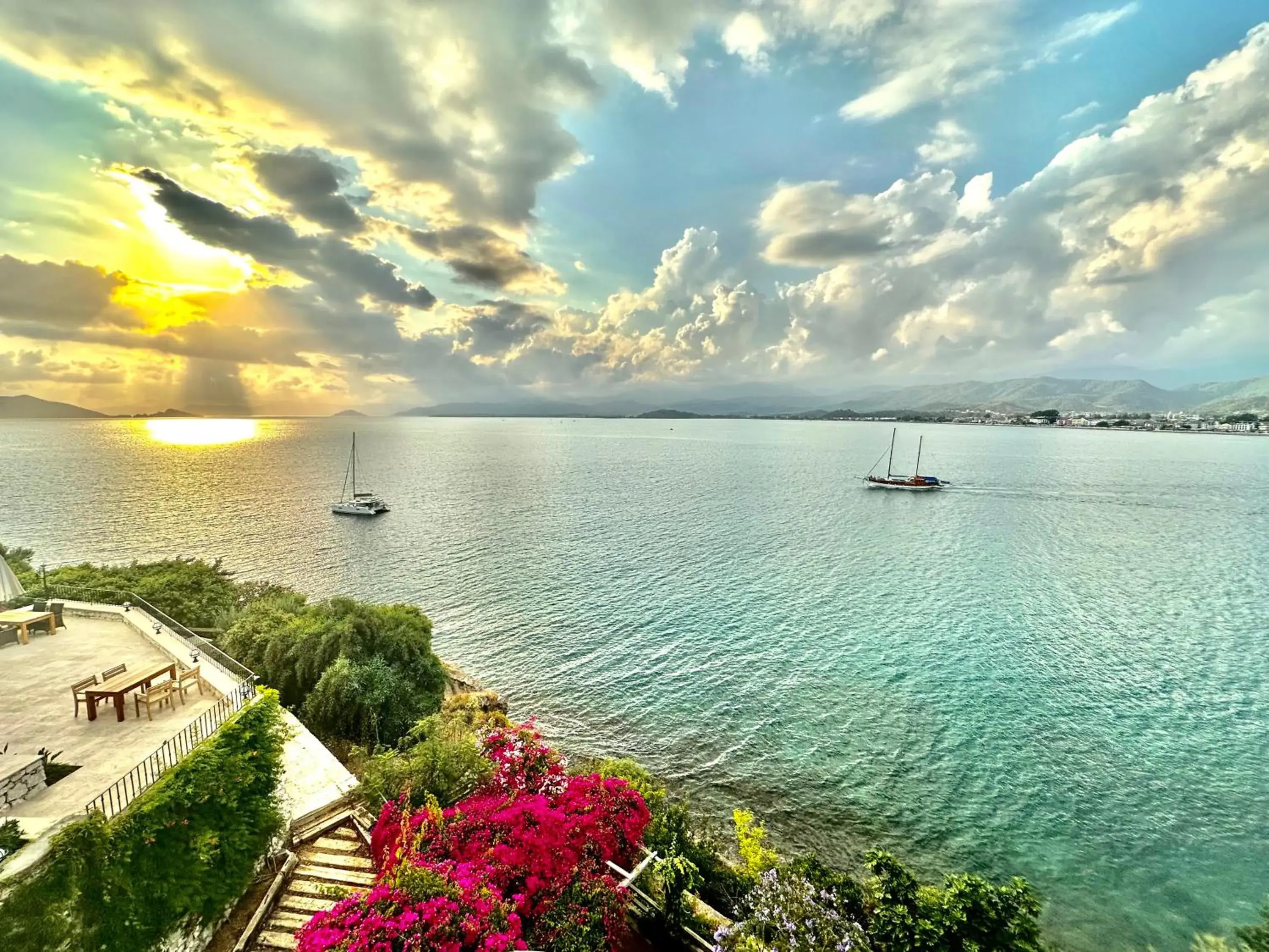 Sea view in Ece Hotel Sovalye Island Sea view in Ece Hotel Sovalye Island