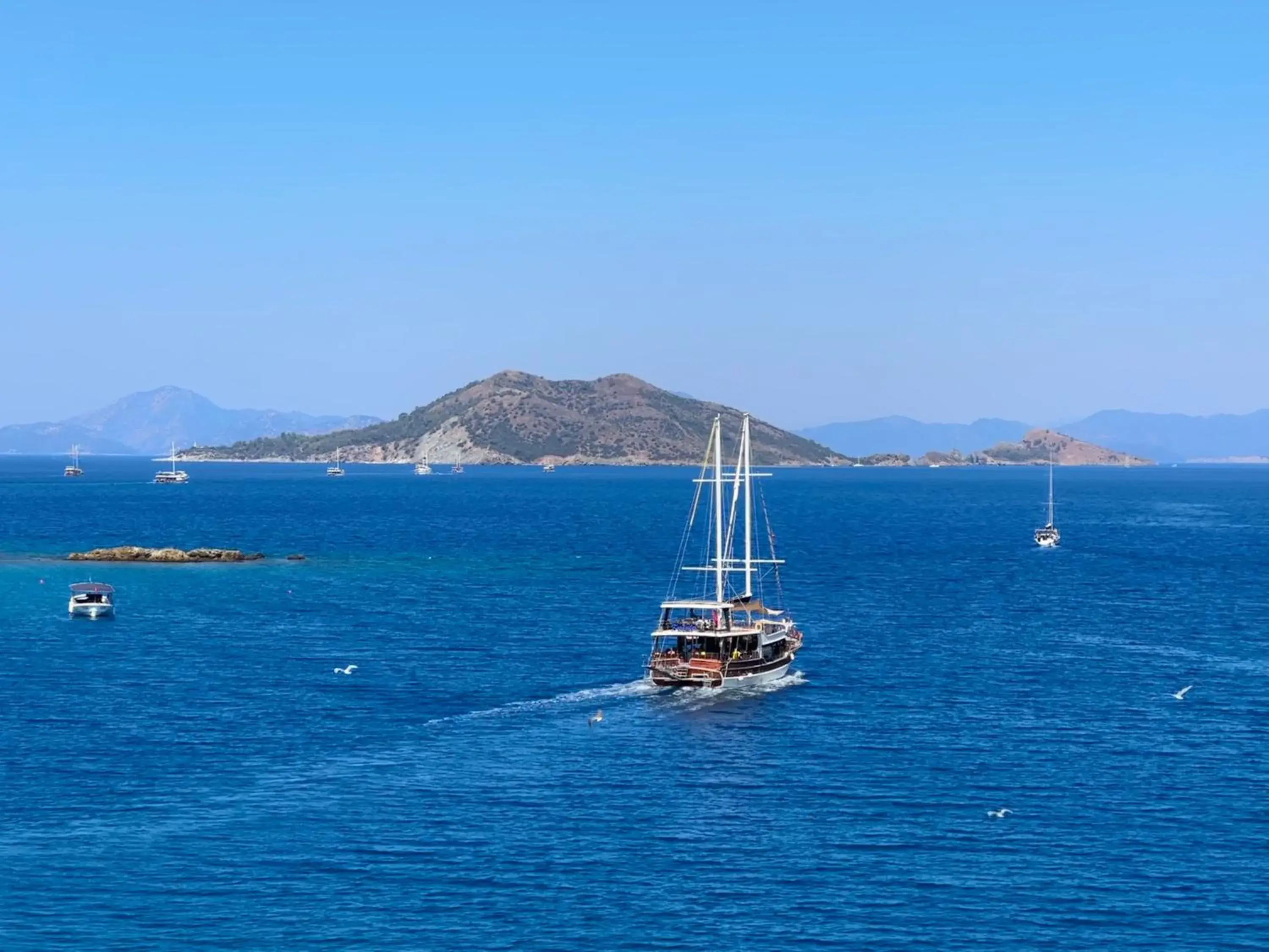 Sea view in Ece Hotel Sovalye Island Sea view in Ece Hotel Sovalye Island