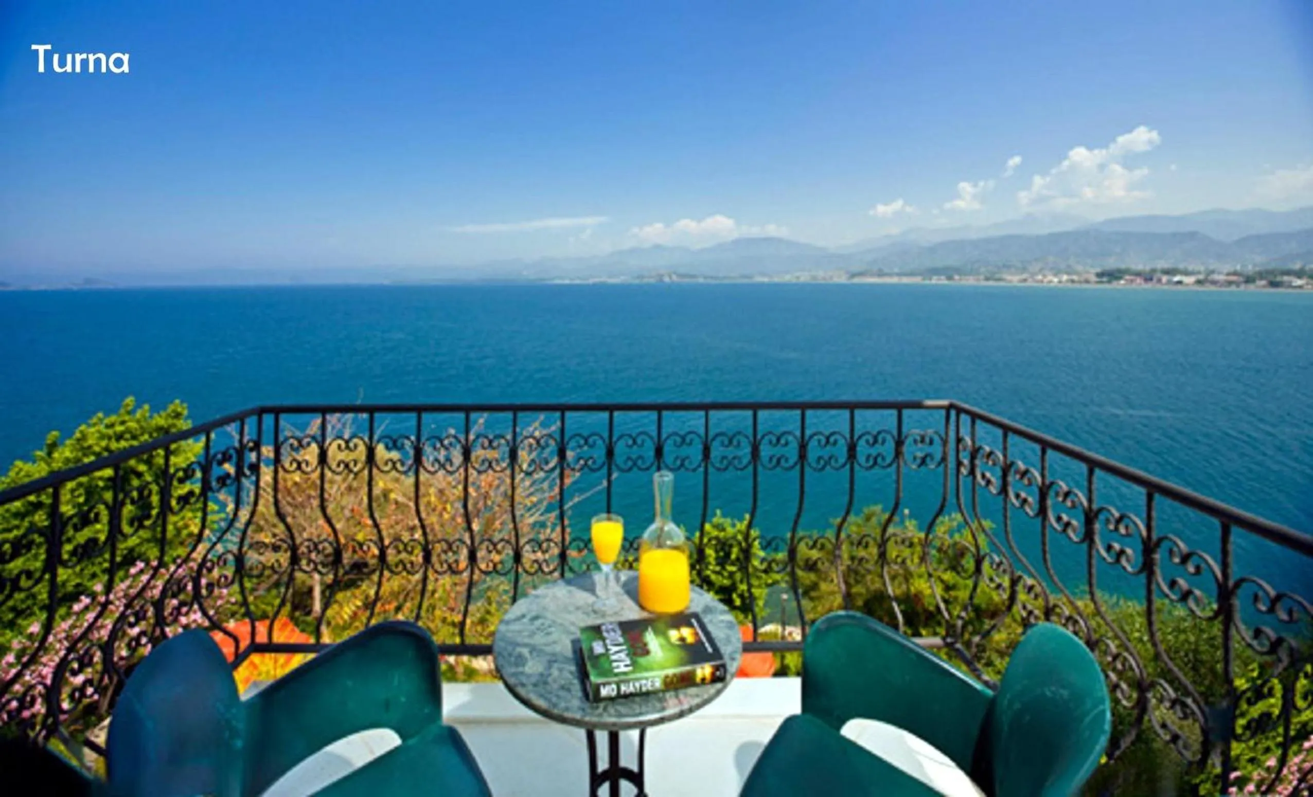 Balcony/Terrace in Ece Hotel Sovalye Island