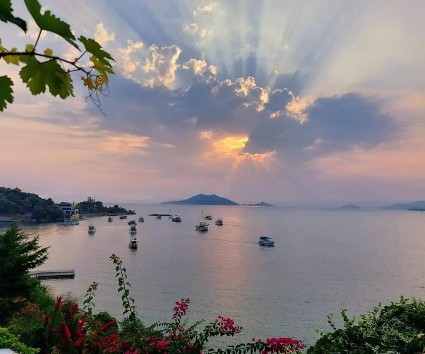 Sea view in Ece Hotel Sovalye Island Sea view in Ece Hotel Sovalye Island