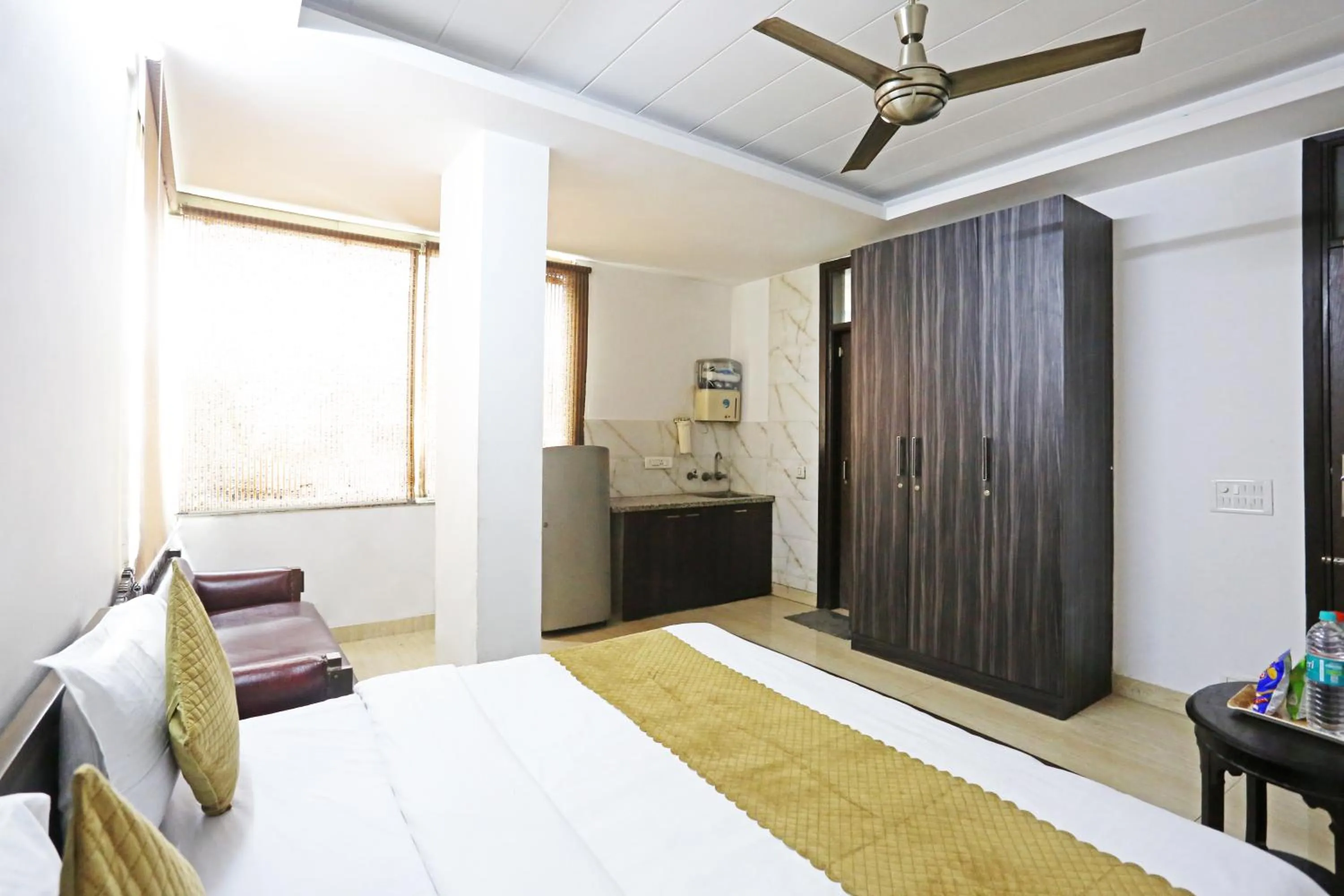 Bed in Mauryan Elite Hotel Lajpat Nager