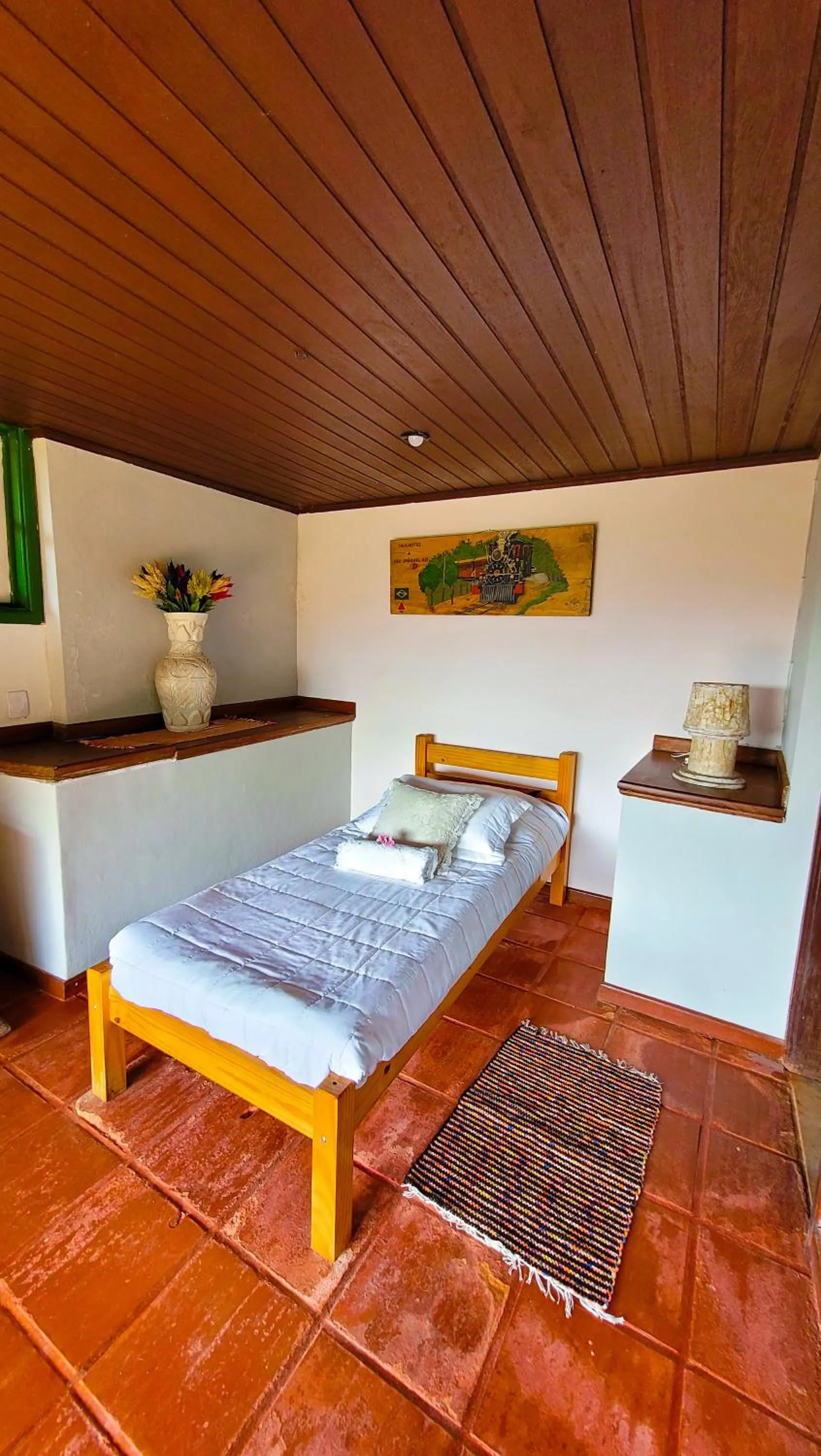 Bed in Fazenda Quinta da Esperança- Pousada e Lazer