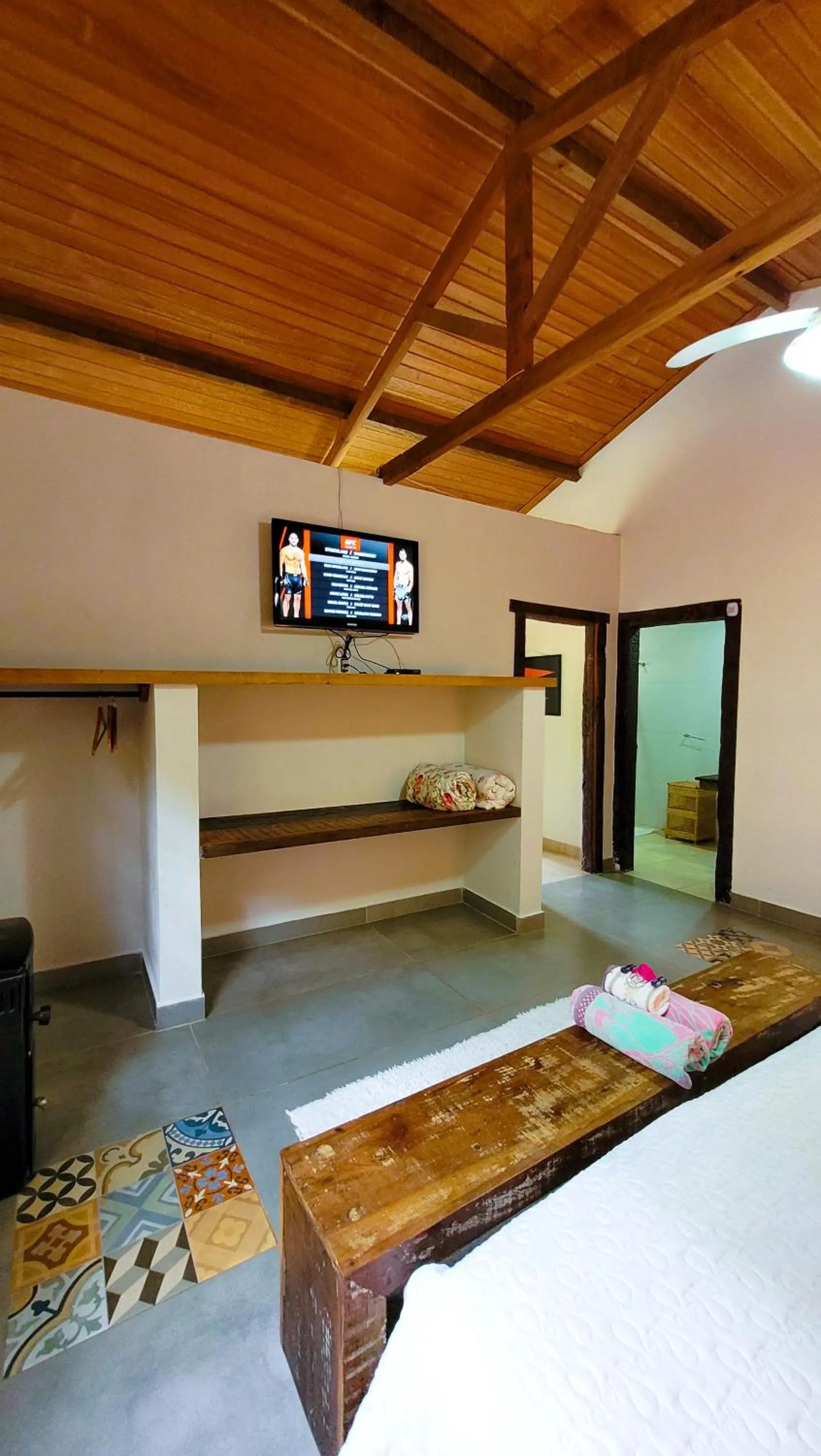 Bed in Fazenda Quinta da Esperança- Pousada e Lazer