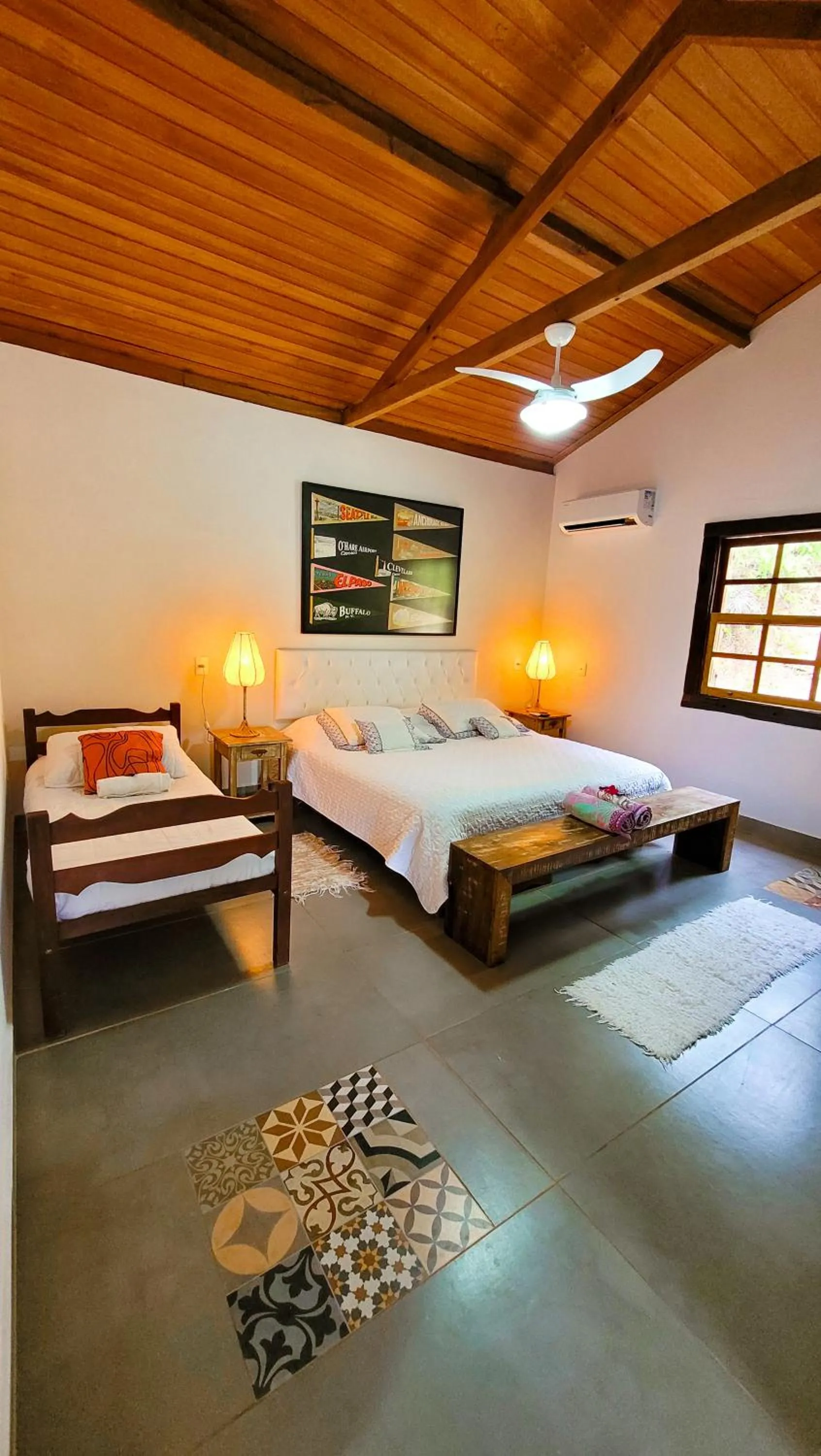 Bed in Fazenda Quinta da Esperança- Pousada e Lazer