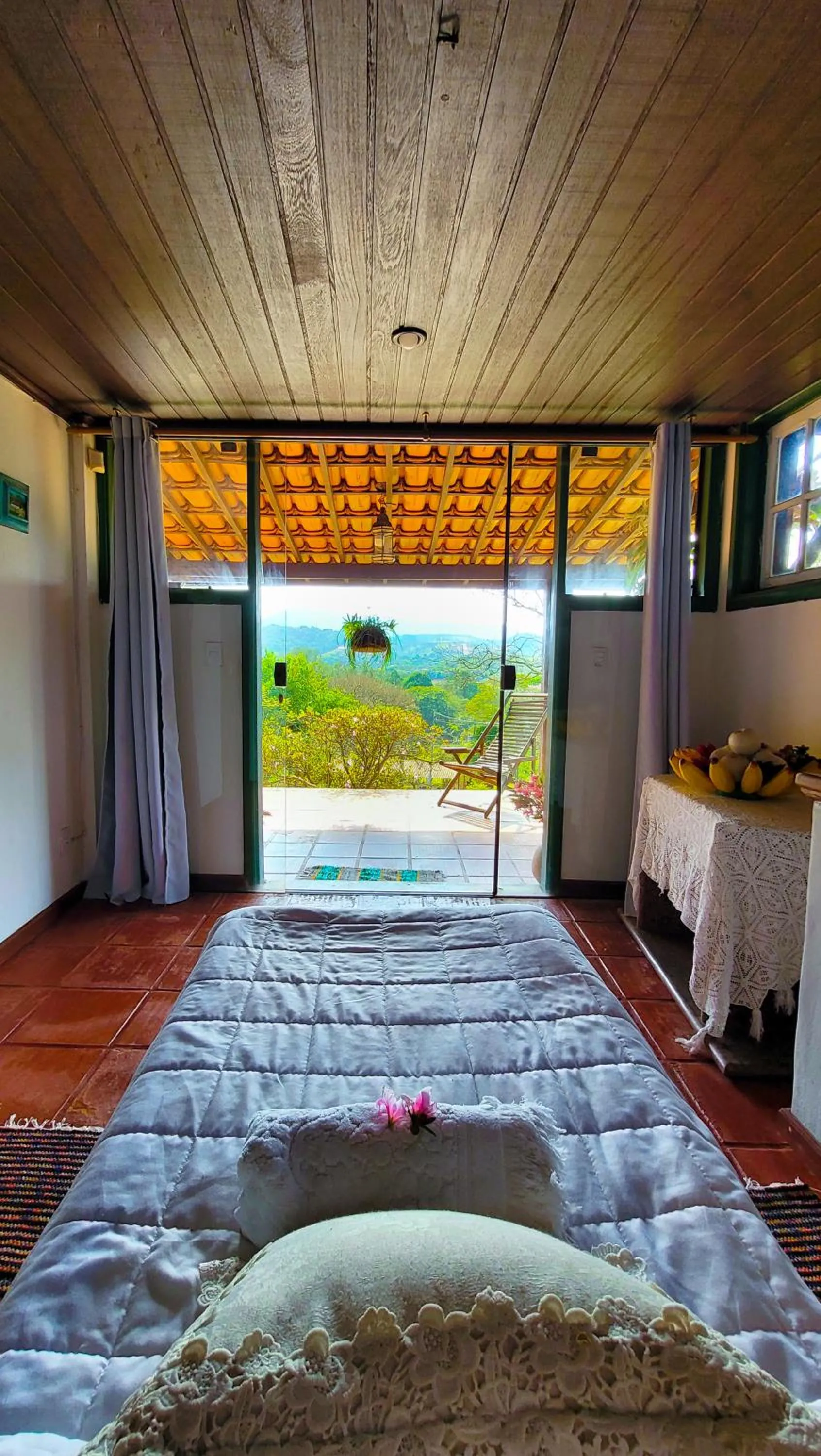Bed in Fazenda Quinta da Esperança- Pousada e Lazer
