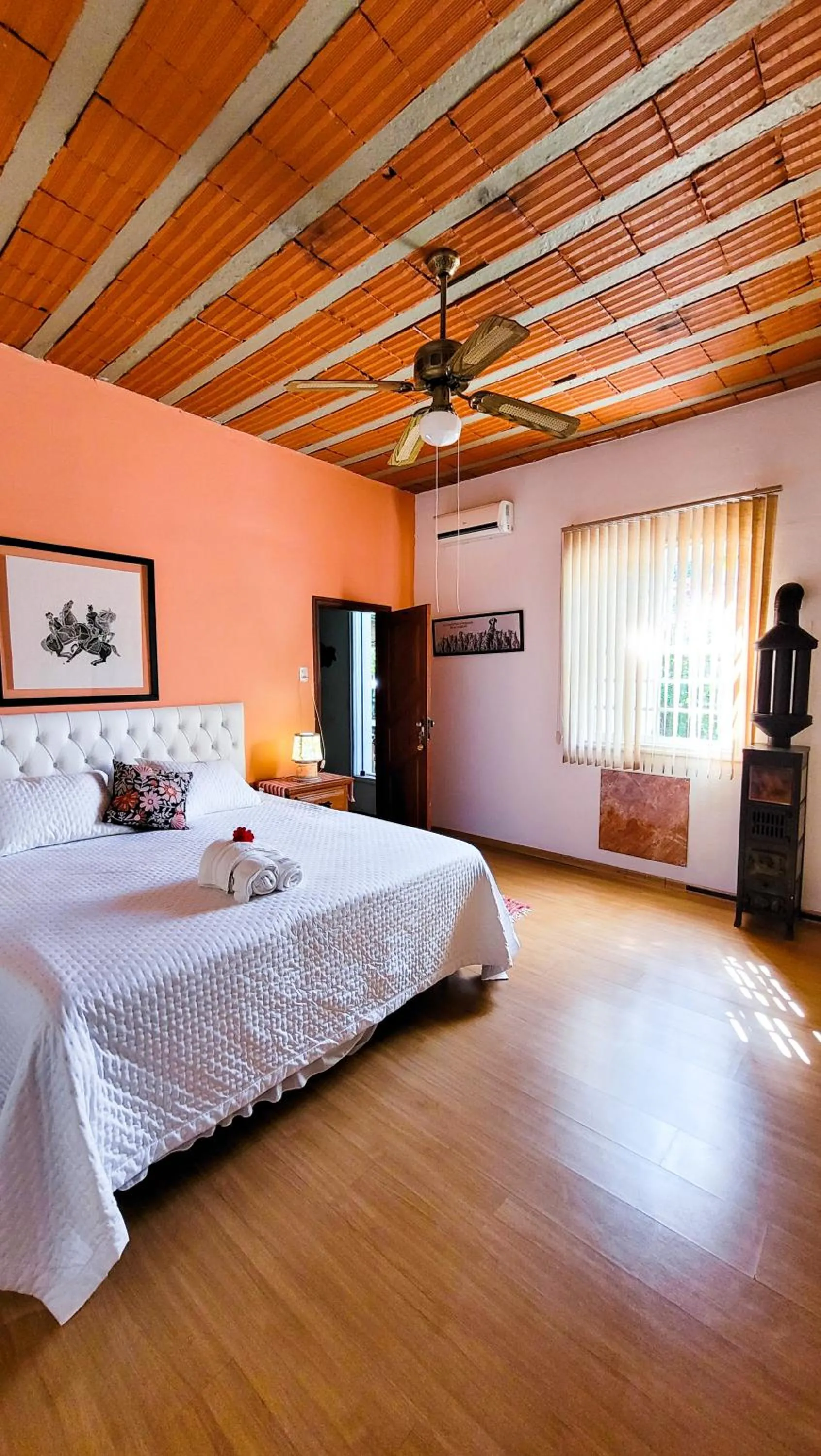 Bed in Fazenda Quinta da Esperança- Pousada e Lazer