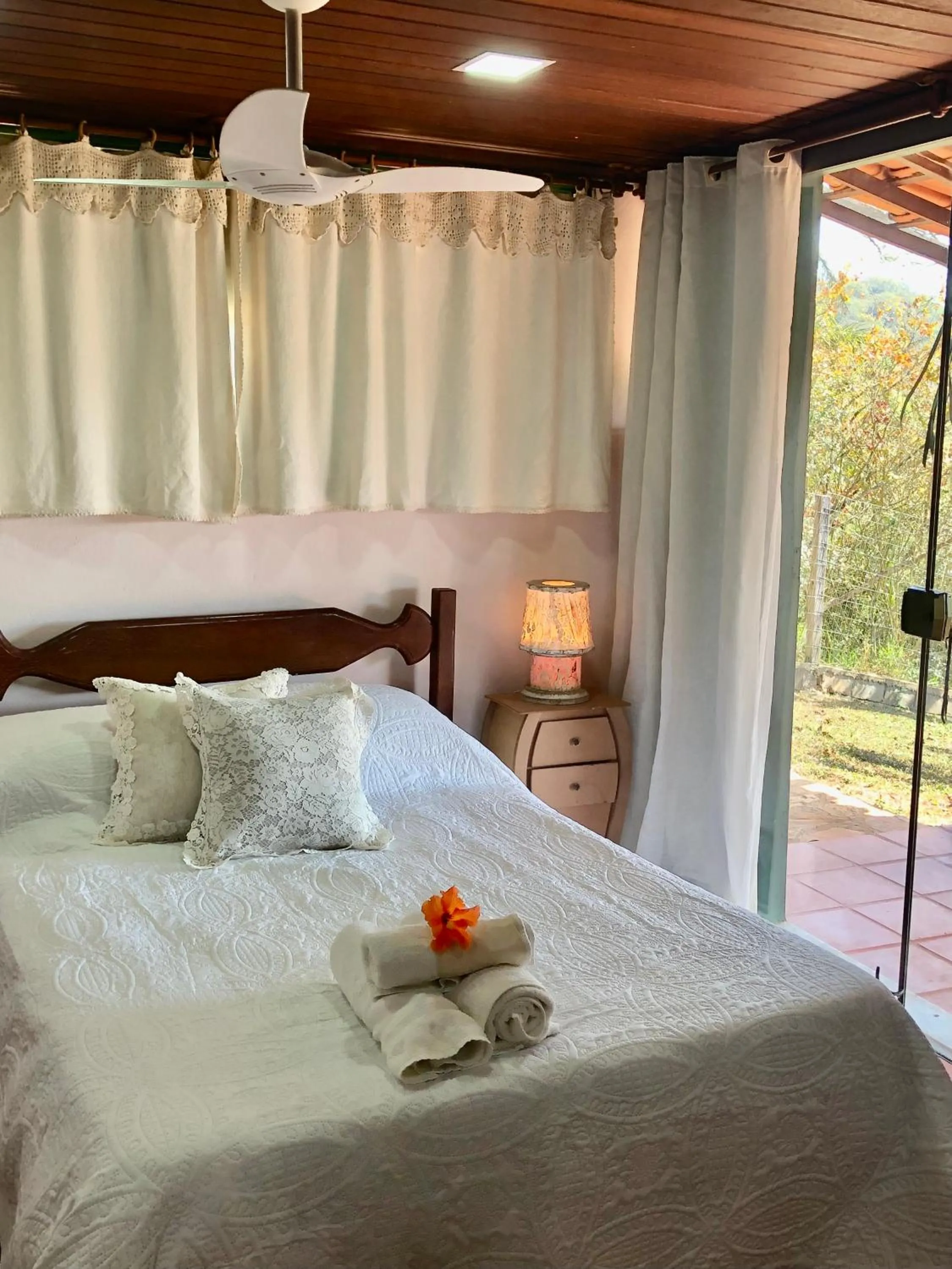 Bed in Fazenda Quinta da Esperança- Pousada e Lazer