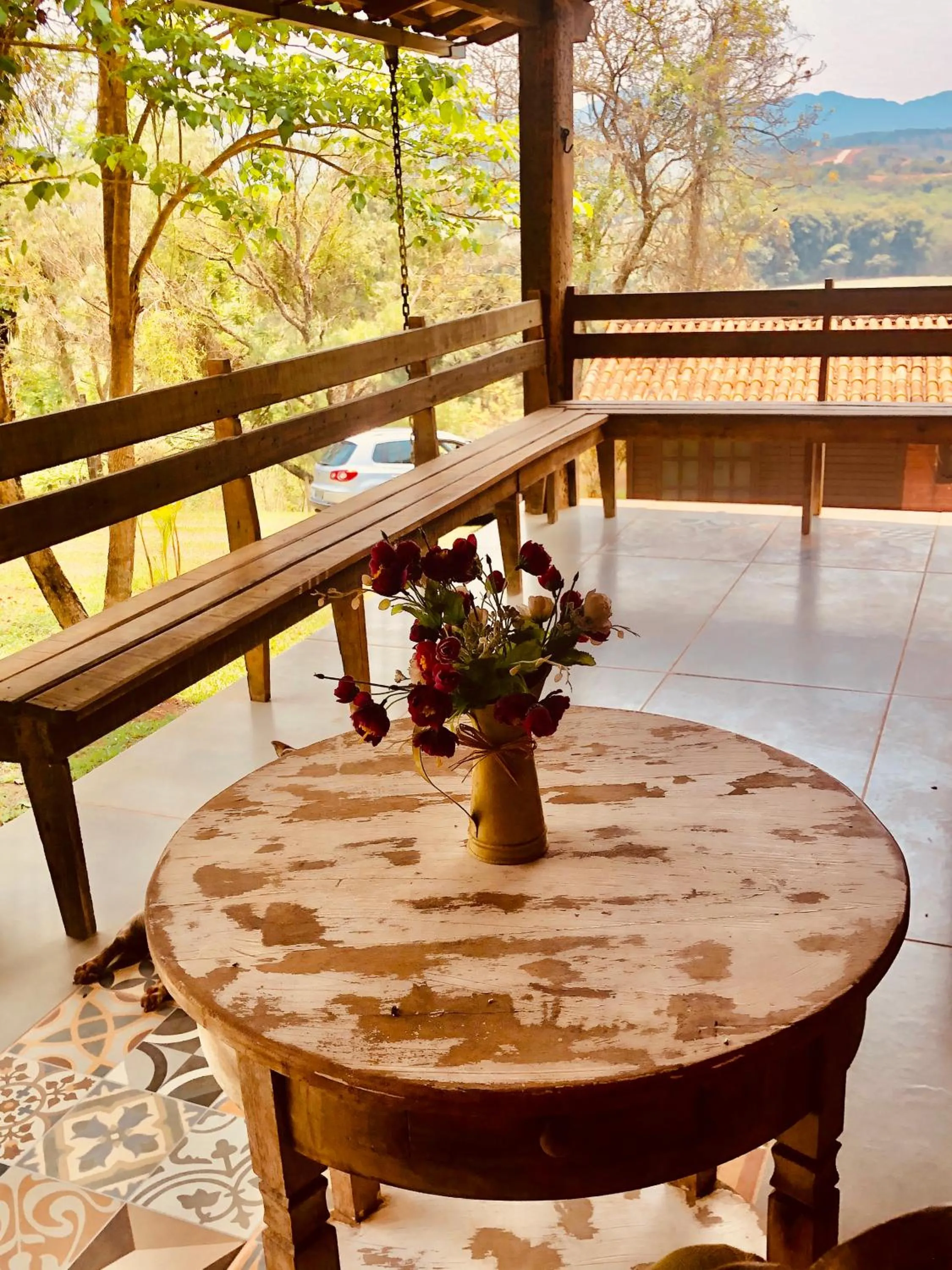 Balcony/Terrace in Fazenda Quinta da Esperança- Pousada e Lazer