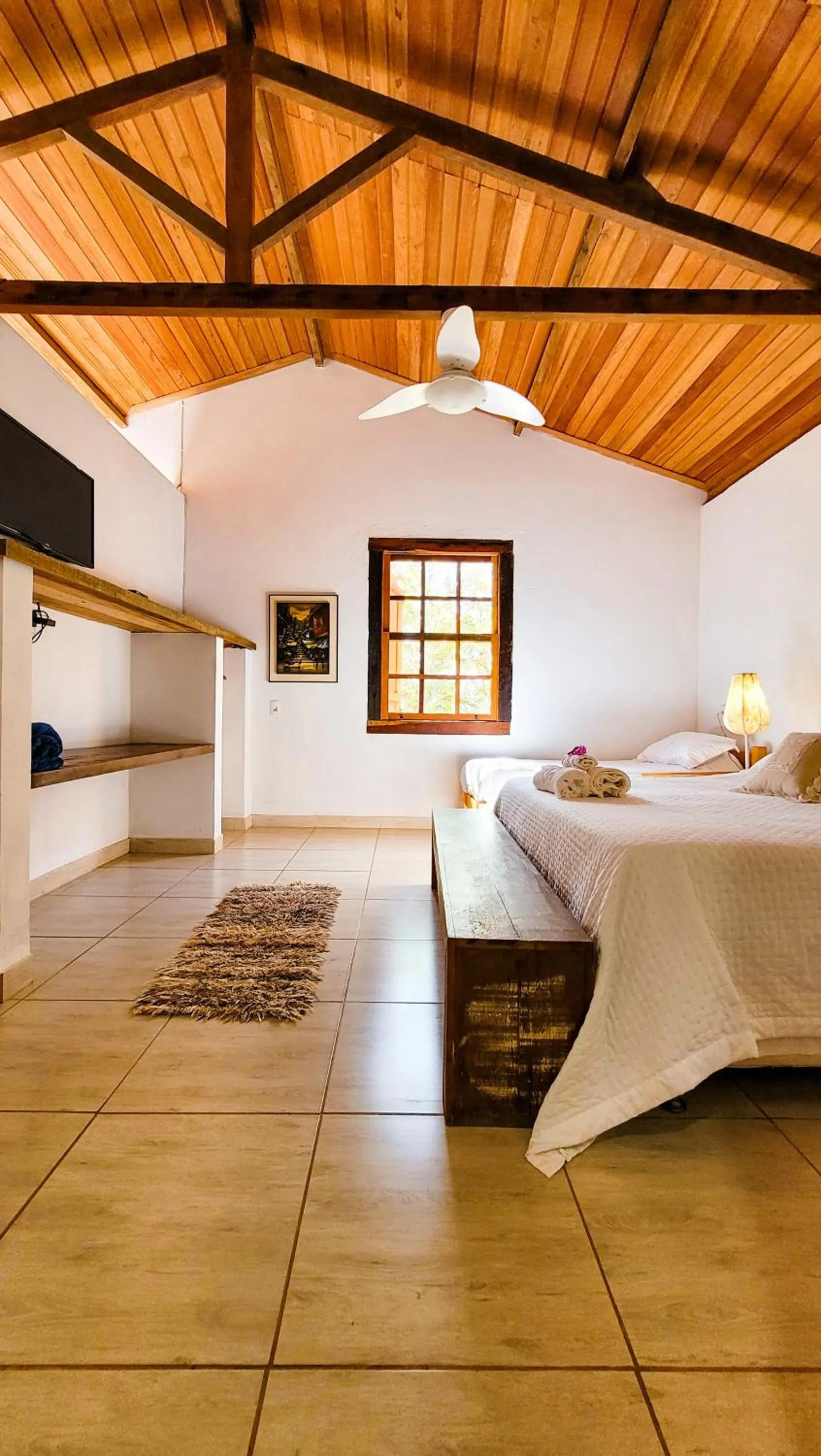 Bed in Fazenda Quinta da Esperança- Pousada e Lazer