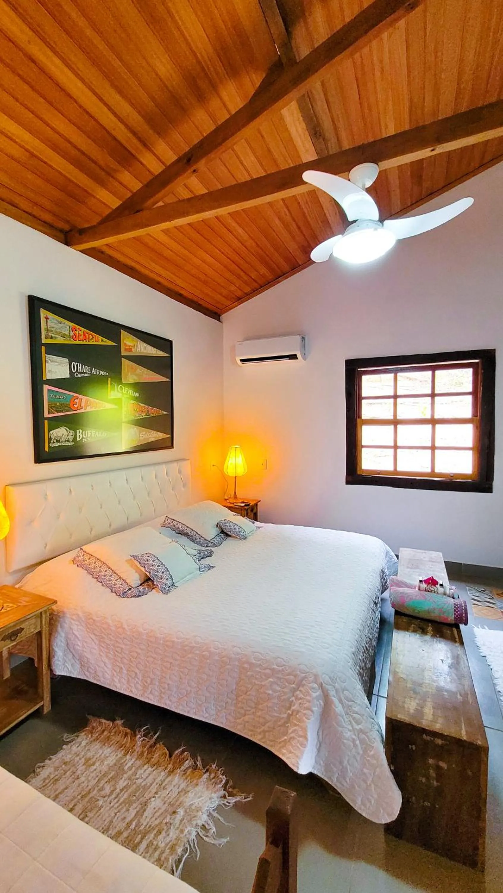 Bed in Fazenda Quinta da Esperança- Pousada e Lazer