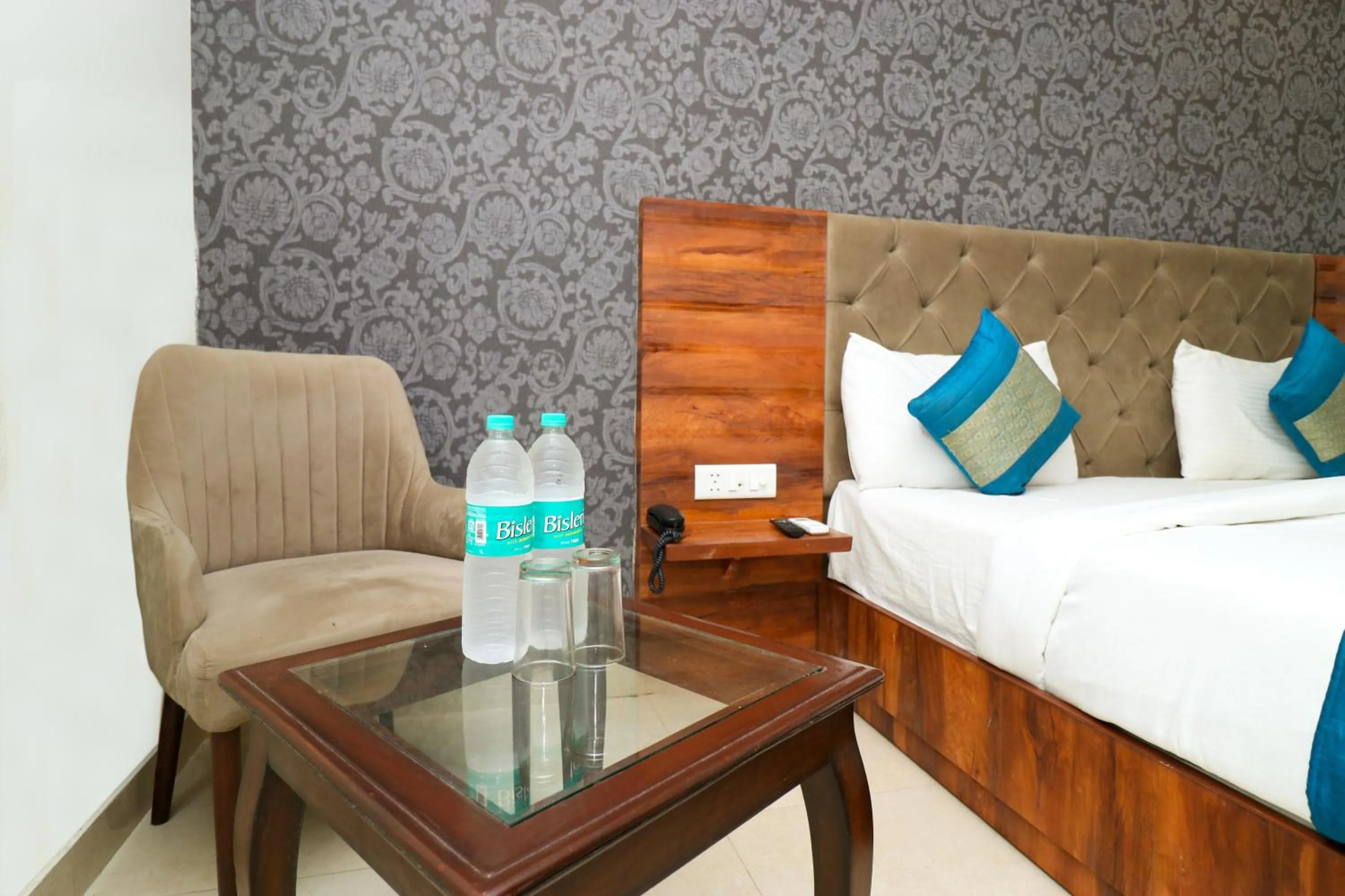 Photo of the whole room, Bed in Hotel Vertu IGI Delhi Airport By OPO,Free Airport Pickup & Drop