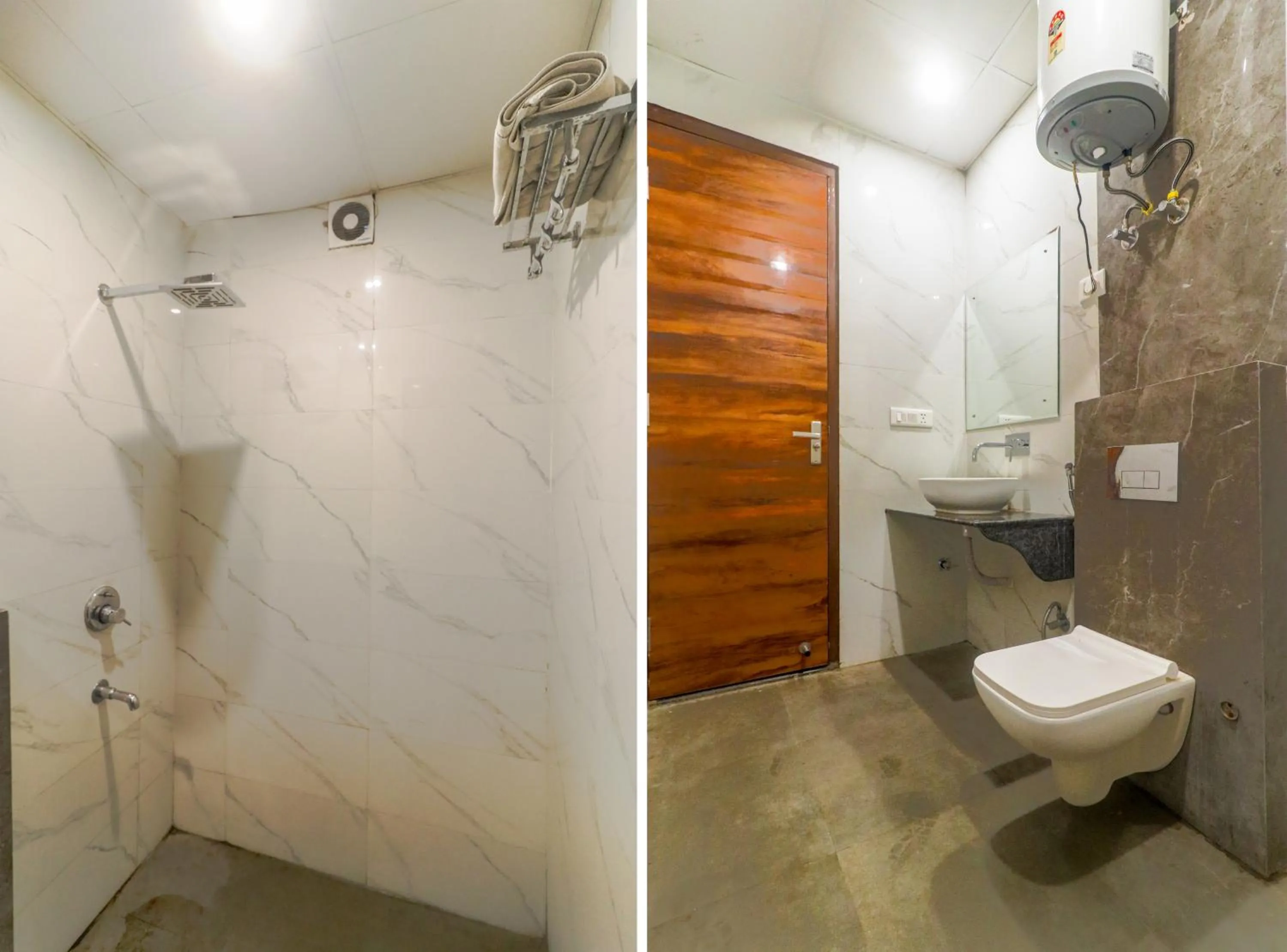 Shower in Hotel Vertu IGI Delhi Airport By OPO,Free Airport Pickup & Drop