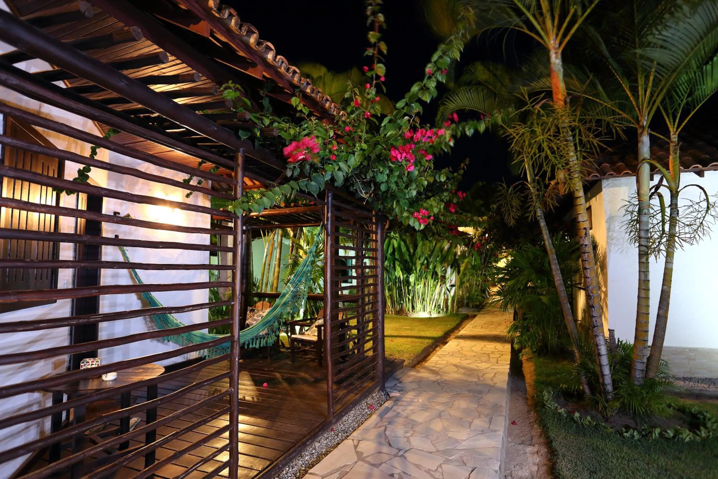 Garden view in Pousada Rigatoni